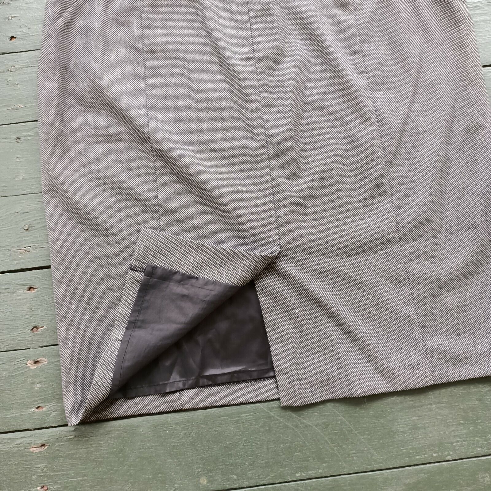 Designer Veronika Maine Pencil Oxford Midi Skirt Size 14 Size 32" / US 10 / IT 46 - 8 Thumbnail