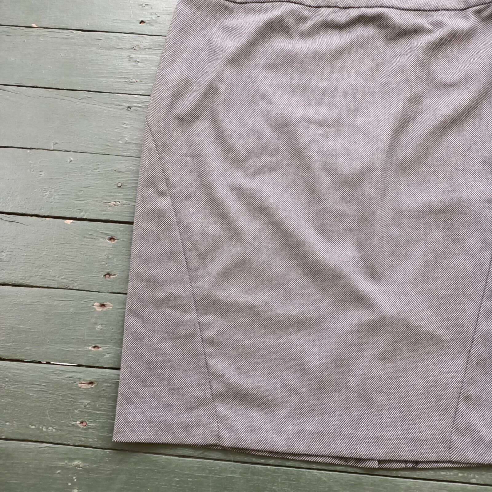 Designer Veronika Maine Pencil Oxford Midi Skirt Size 14 Size 32" / US 10 / IT 46 - 4 Thumbnail