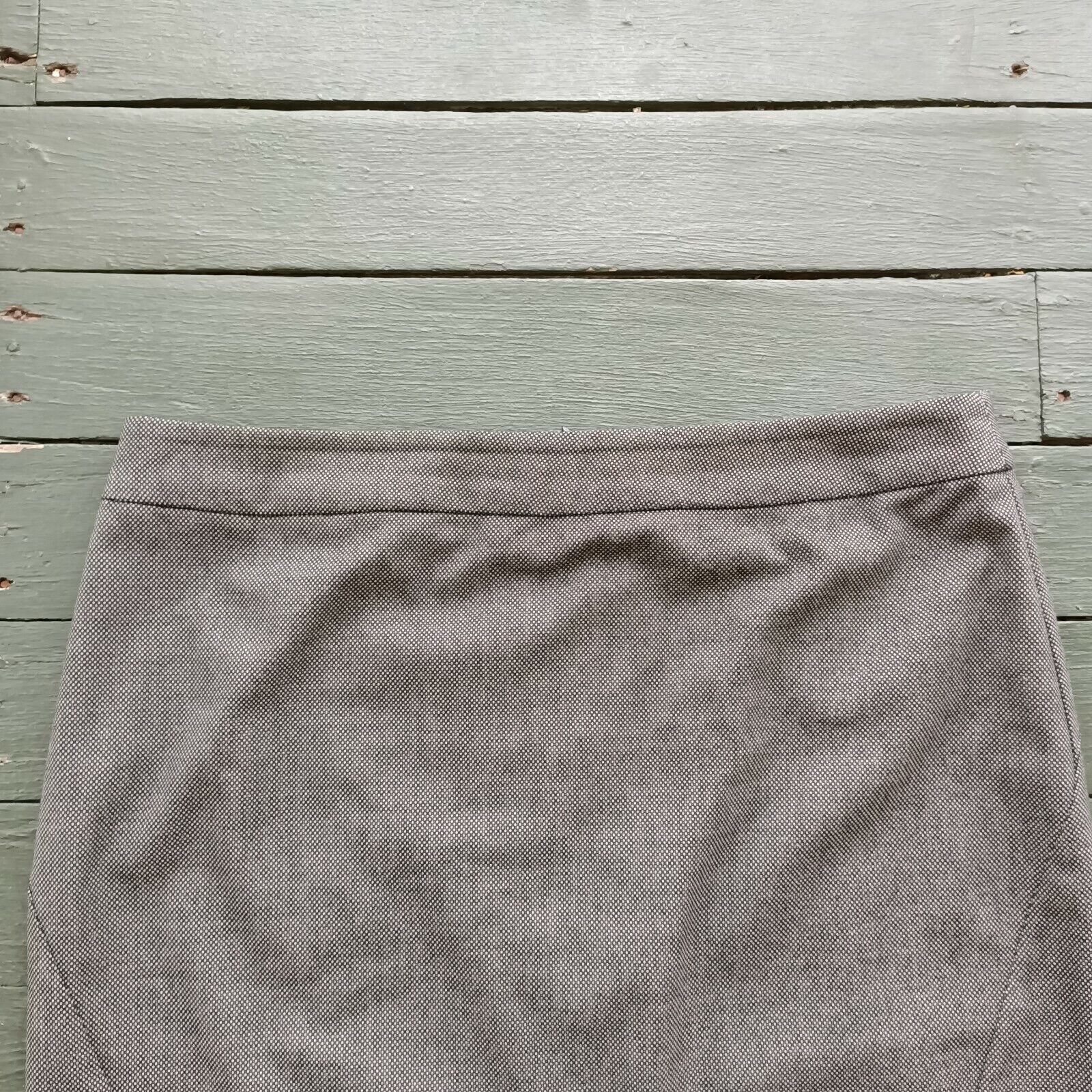 Designer Veronika Maine Pencil Oxford Midi Skirt Size 14 Size 32" / US 10 / IT 46 - 3 Thumbnail