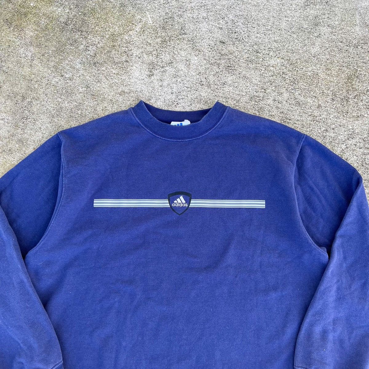 Adidas × Vintage Vintage 90s Adidas Embroidered Sweatshirt Size US XL / EU 56 / 4 - 2 Thumbnail