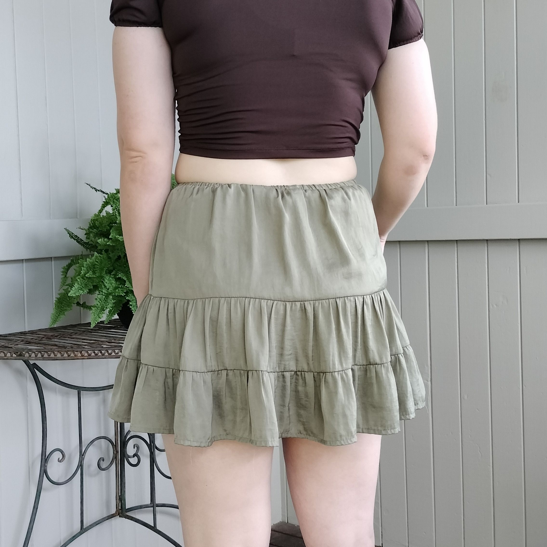 Other Glassons high waisted a line pleated mini skirt Size 28" / US 6 / IT 42 - 3 Thumbnail