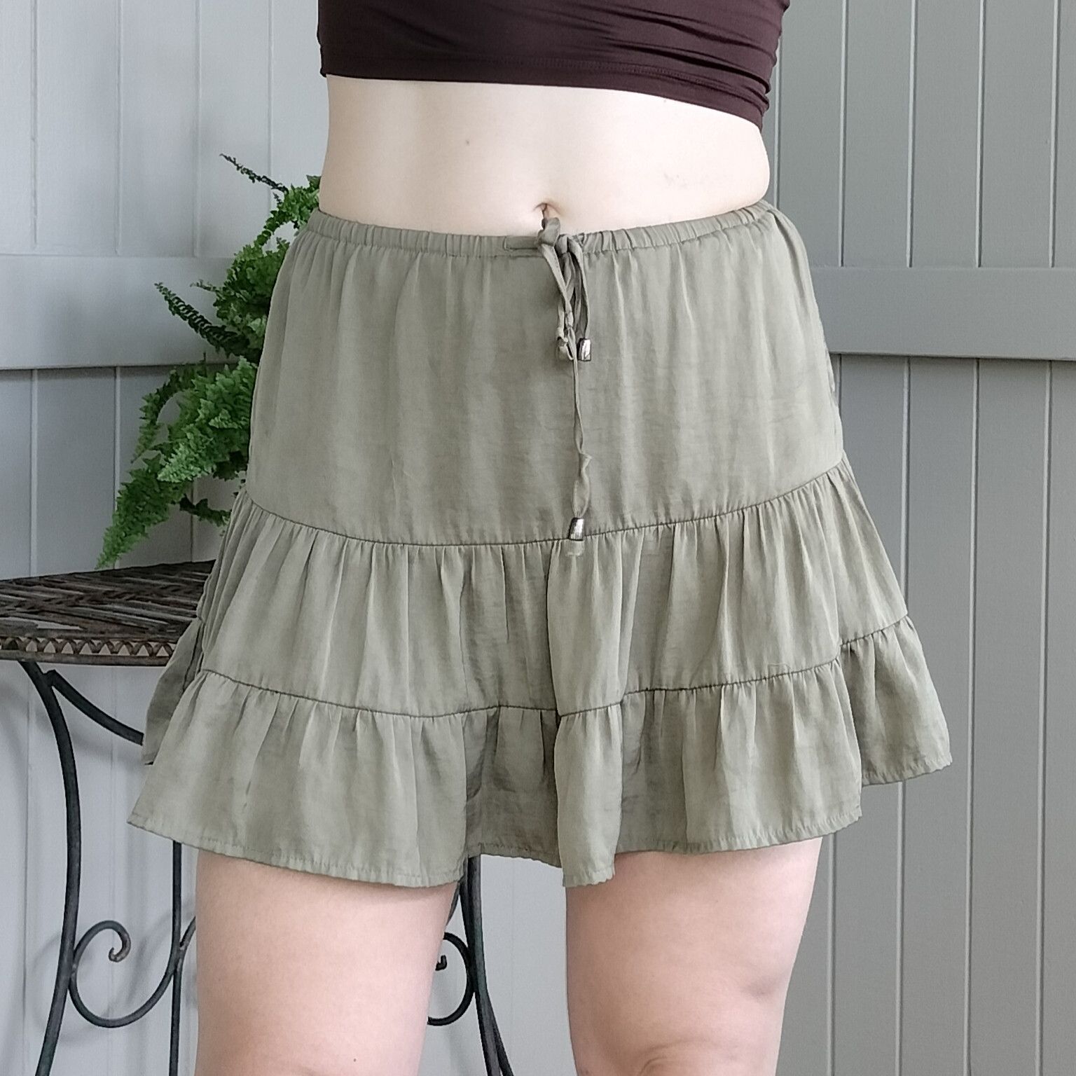 Other Glassons high waisted a line pleated mini skirt Size 28" / US 6 / IT 42 - 1 Thumbnail