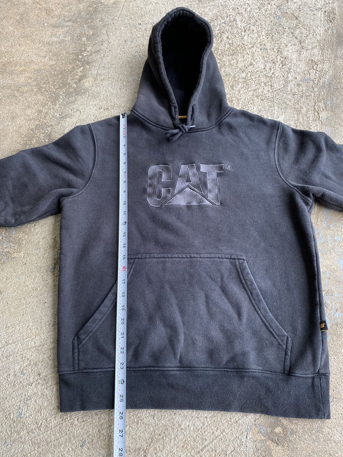 Caterpillar × Vintage Vintage CAT Faded Workwear Hoodie Size US M / EU 48-50 / 2 - 9 Thumbnail