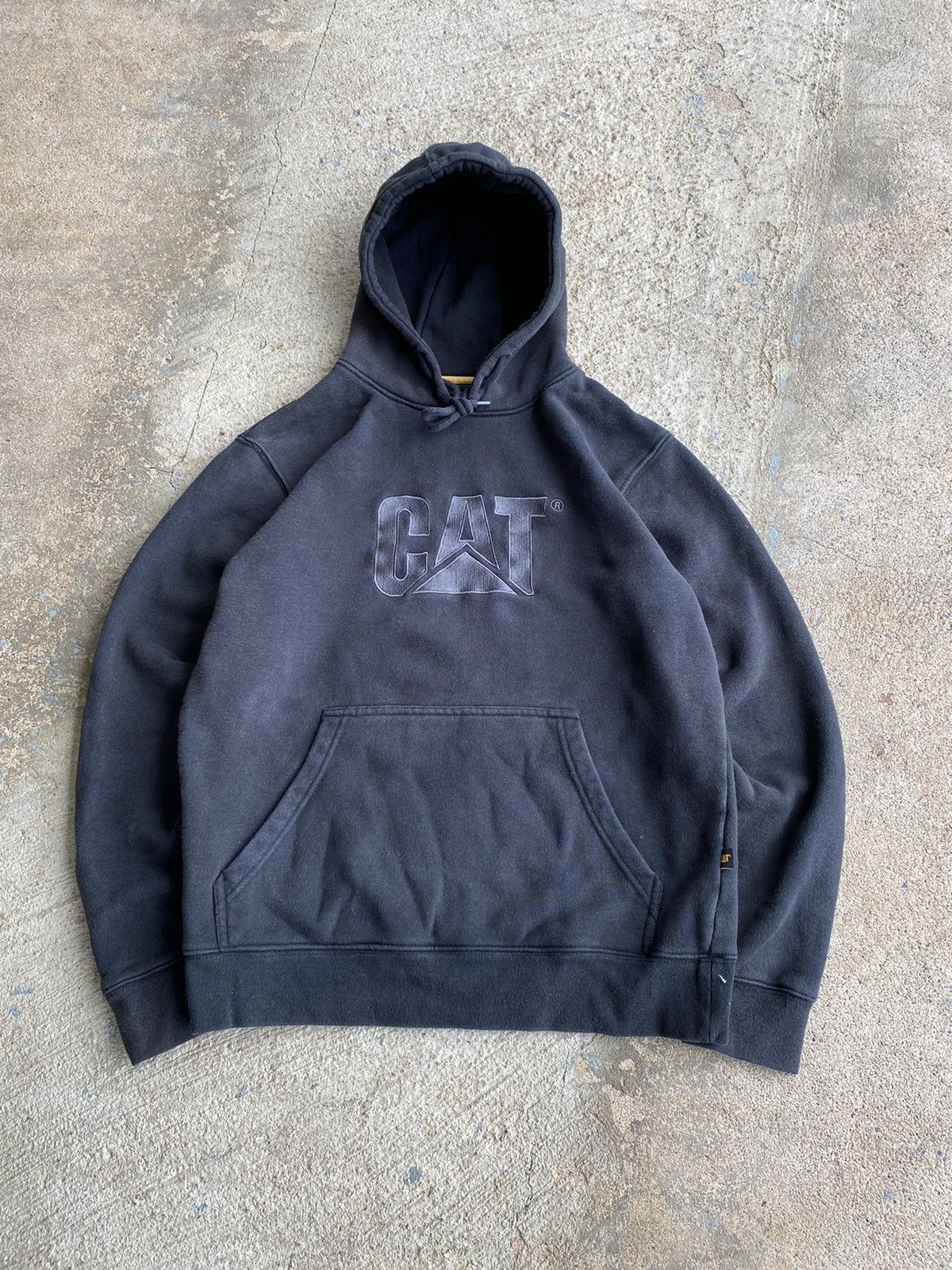Caterpillar × Vintage Vintage CAT Faded Workwear Hoodie Size US M / EU 48-50 / 2 - 1 Thumbnail