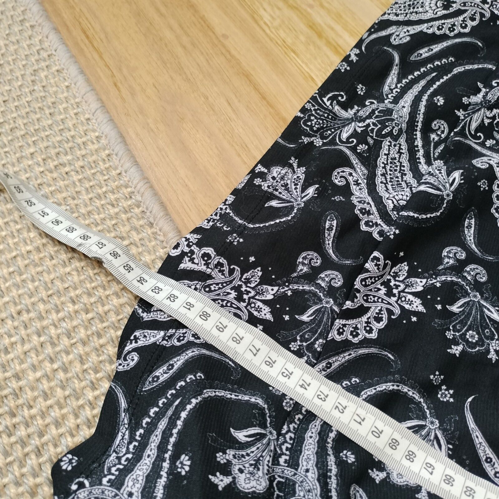 Vintage Vintage Y2K Dress Black White Babydoll Mini Paisley Mesh Size M / US 6-8 / IT 42-44 - 13 Thumbnail