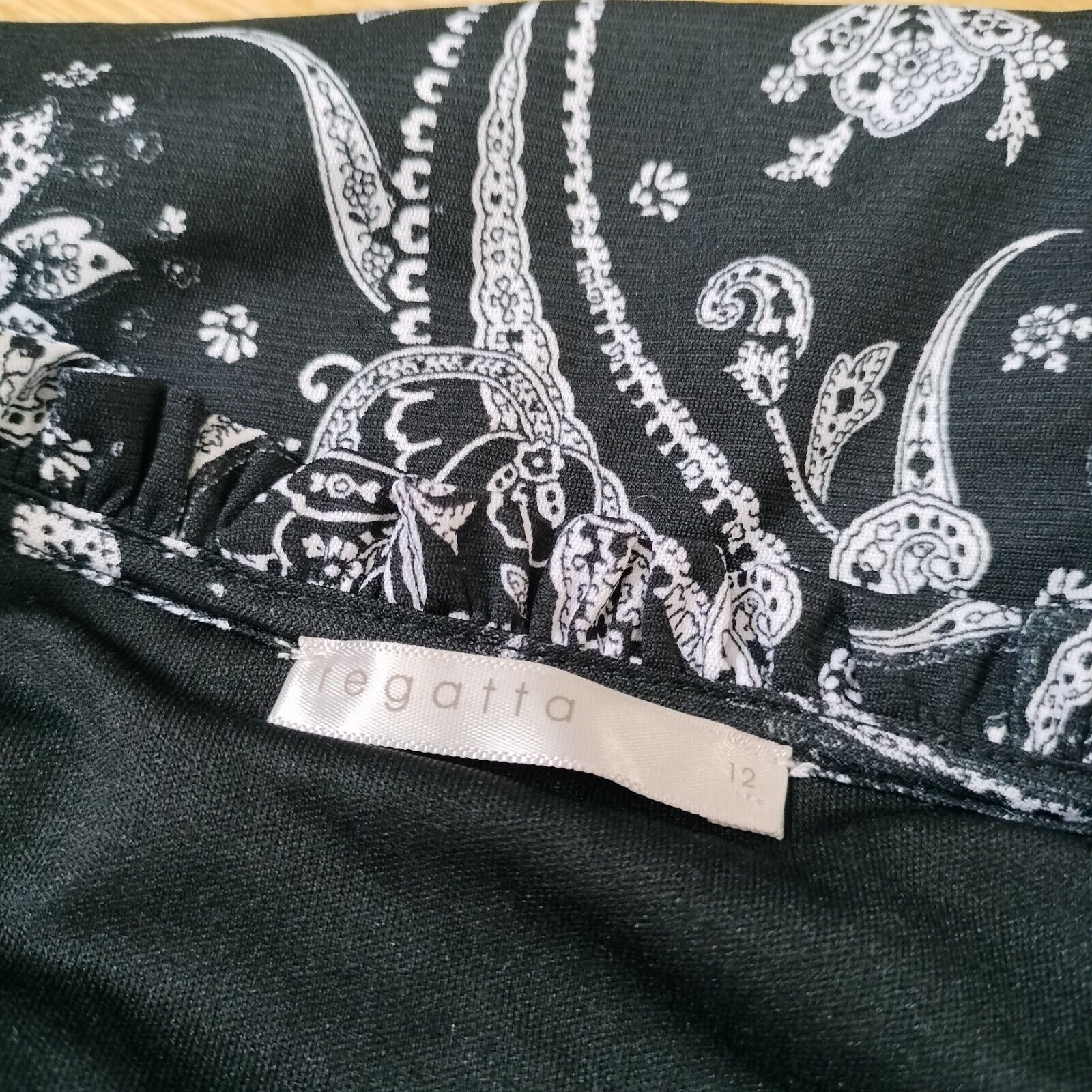 Vintage Vintage Y2K Dress Black White Babydoll Mini Paisley Mesh Size M / US 6-8 / IT 42-44 - 8 Thumbnail