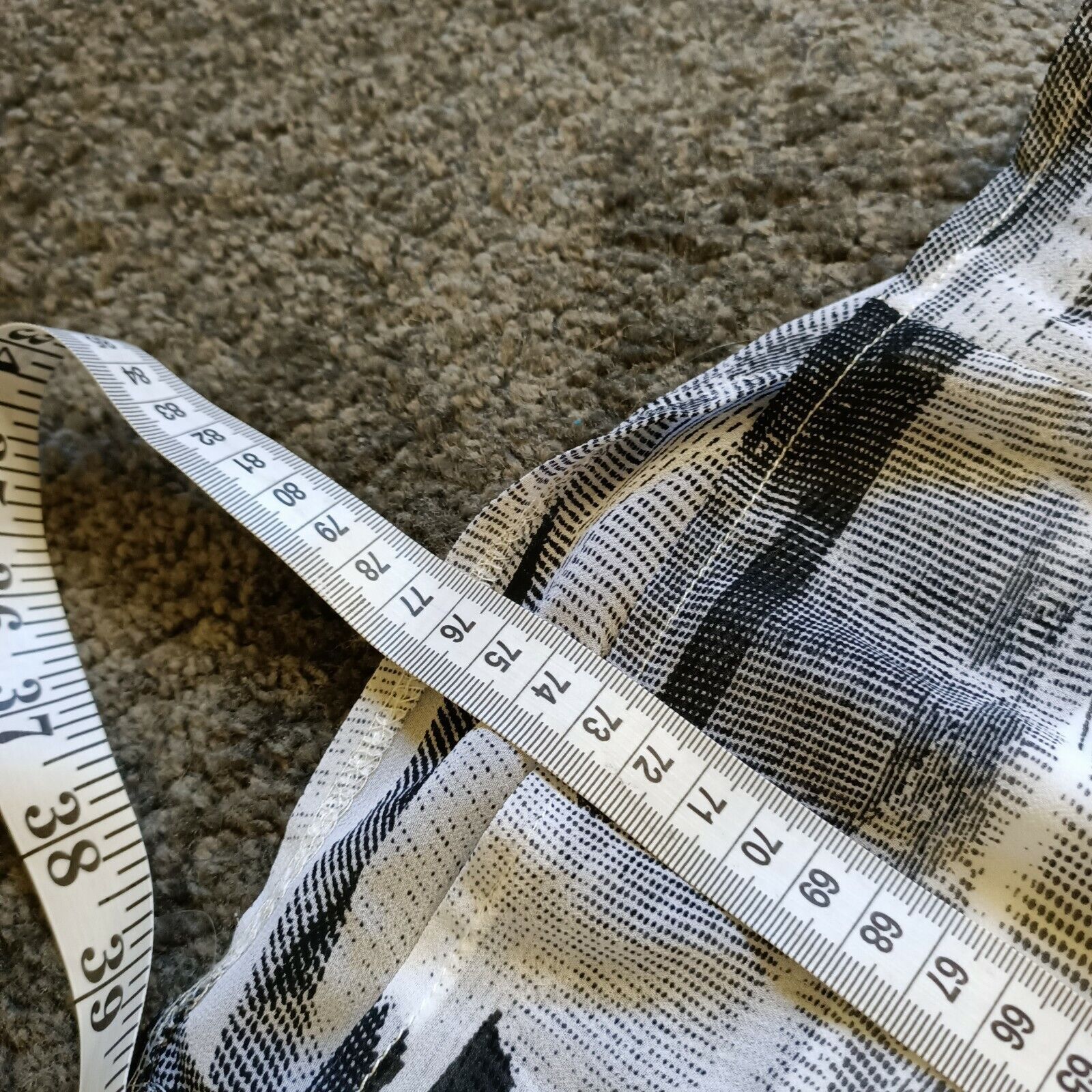 Vintage Vintage Y2K Low Rise Pleated Abstract Print Skirt Size 28" / US 6 / IT 42 - 11 Thumbnail