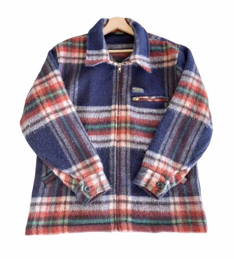 Flannel × Oshkosh × Vintage Vintage Oshkosh B'Gosh Plaid Tartan Wools Jacket Size US M / EU 48-50 / 2 - 4 Thumbnail