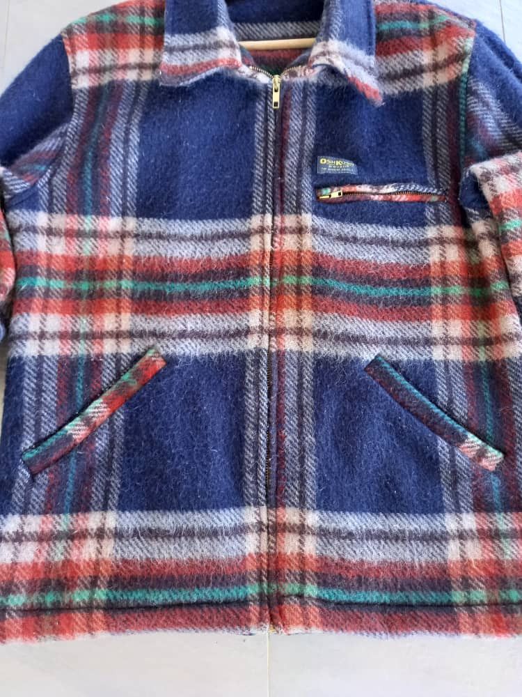 Flannel × Oshkosh × Vintage Vintage Oshkosh B'Gosh Plaid Tartan Wools Jacket Size US M / EU 48-50 / 2 - 7 Thumbnail