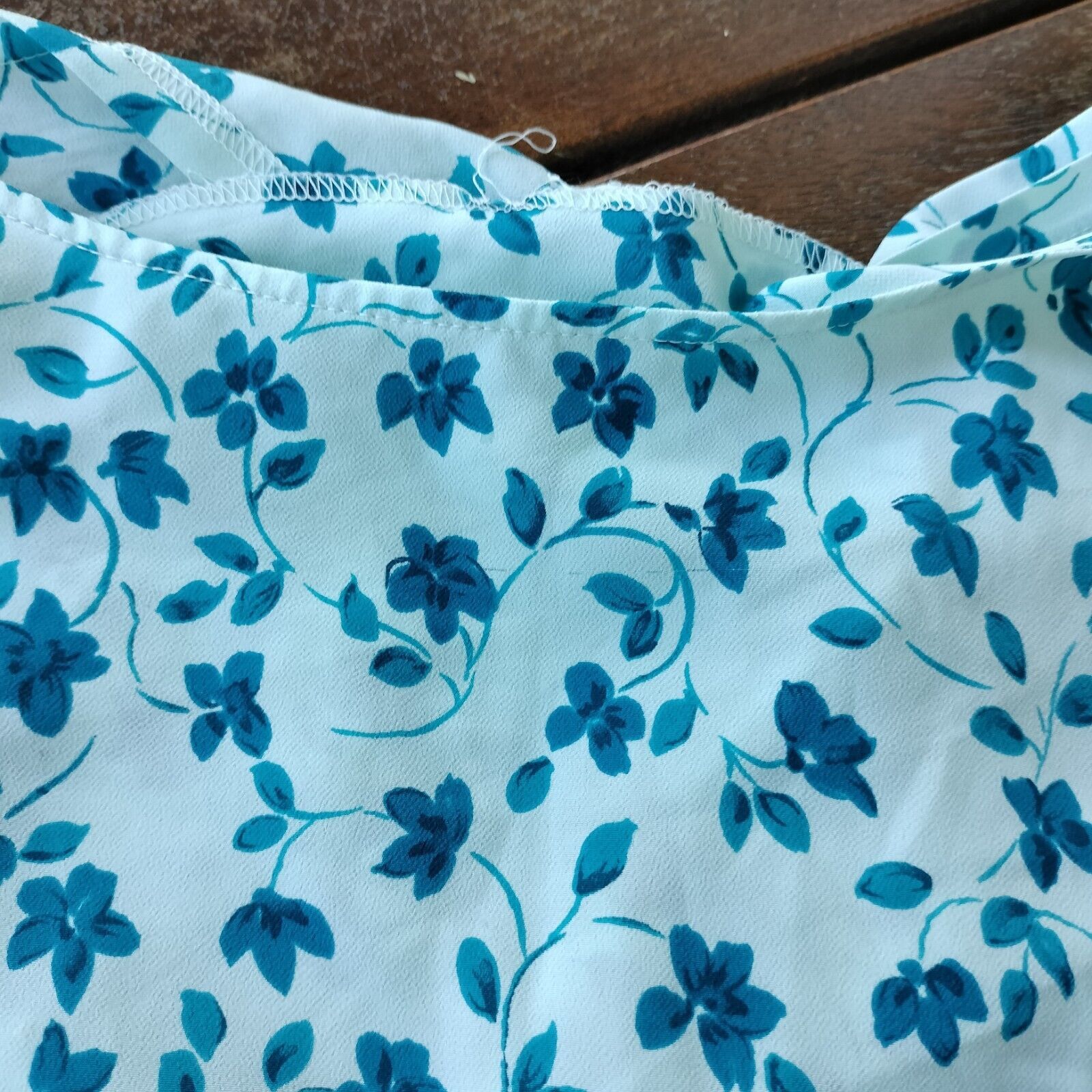 Vintage Vintage 80s Plus Size Dress Blue Floral Mini Retro Festival Size XL / US 12-14 / IT 48-50 - 16 Thumbnail