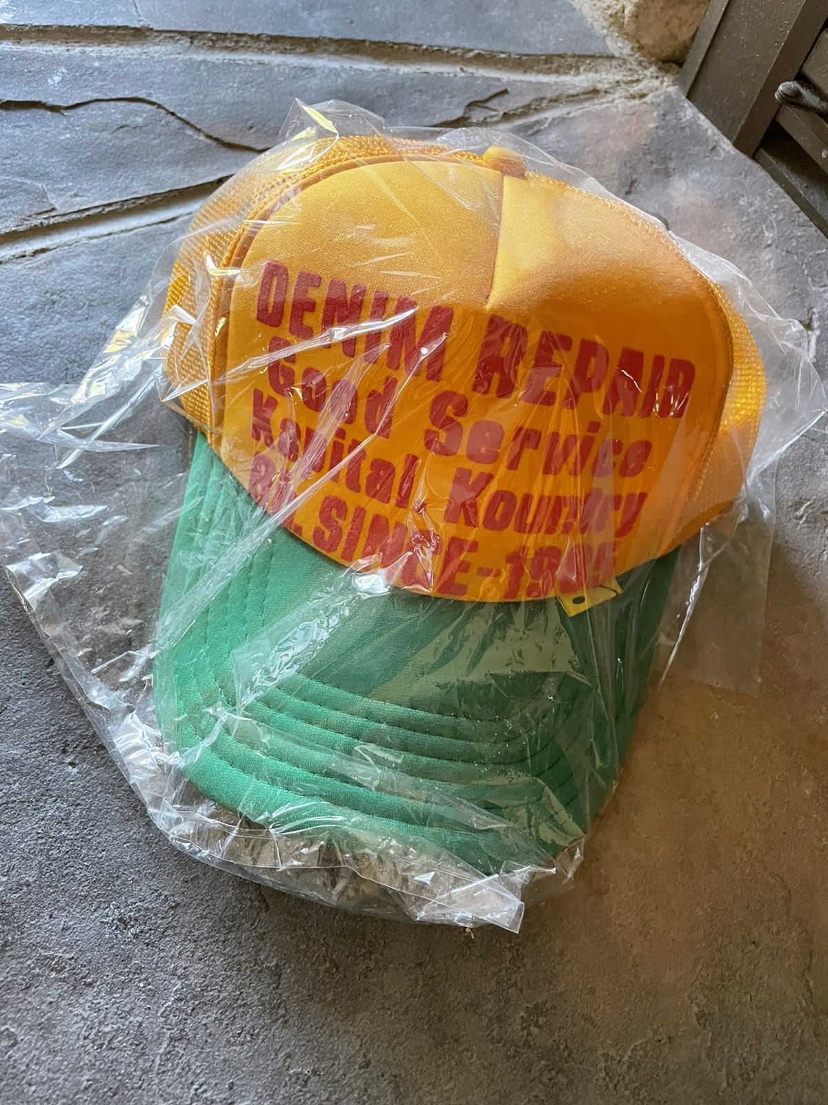 Kapital Kapital Denim Repair Trucker Hat Size ONE SIZE - 3 Thumbnail