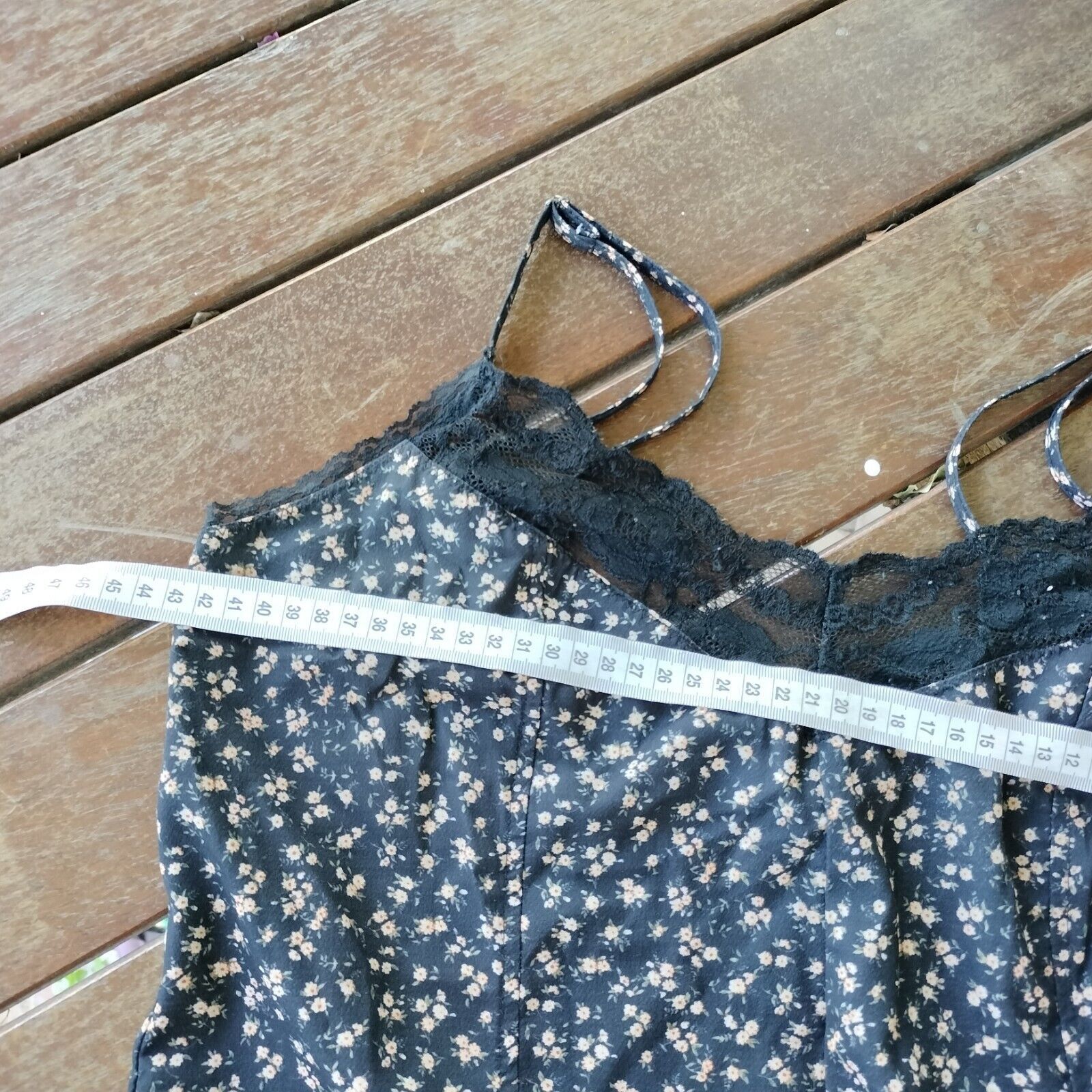 Designer × MINKPINK Minkpink Playsuit Romper Black Floral Lace Ditsy Crepe Boho Size 27" / US 4 / IT 40 - 13 Thumbnail