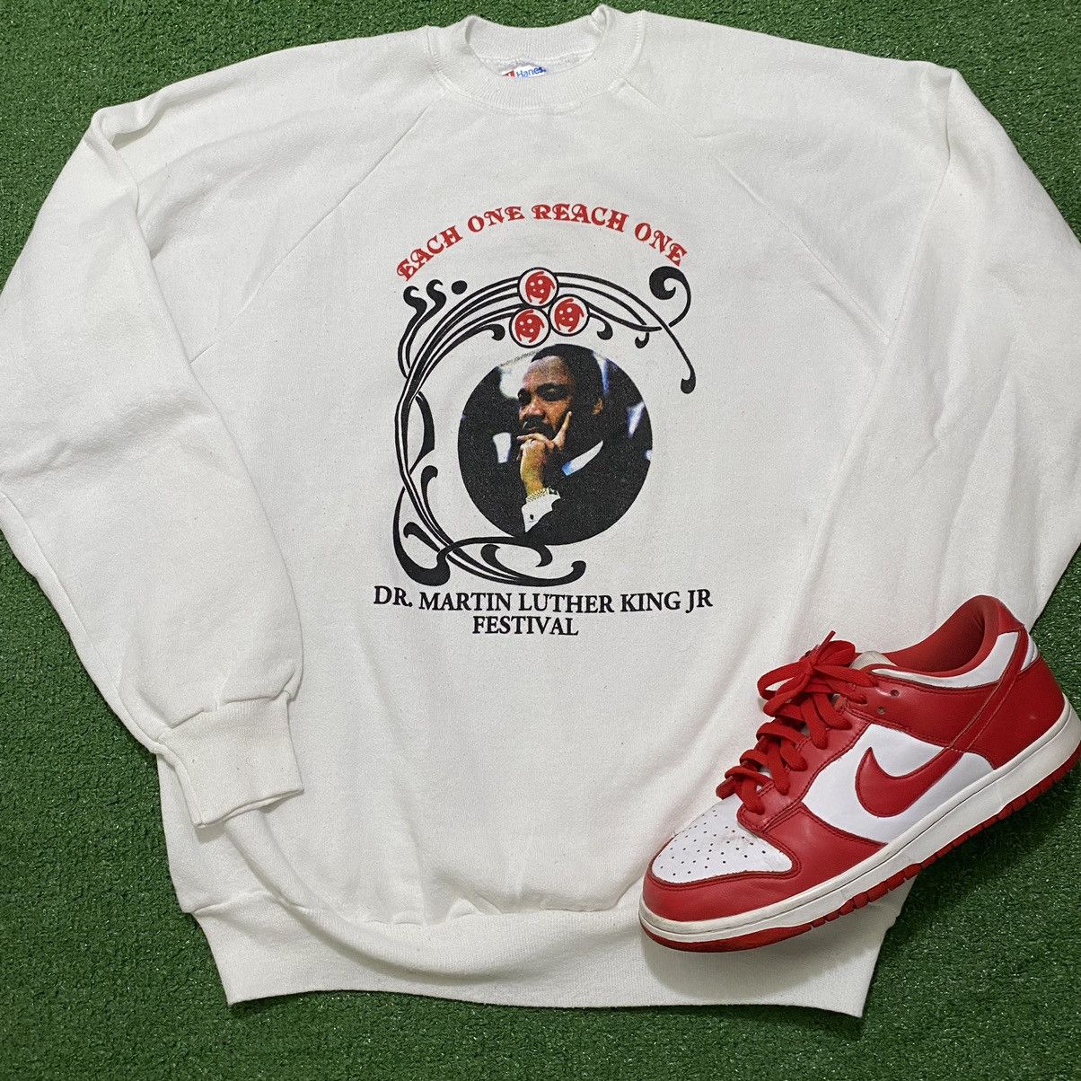 Vintage Vintage Martin Luther King Jr Sweatshirt Size US XL / EU 56 / 4 - 1 Thumbnail