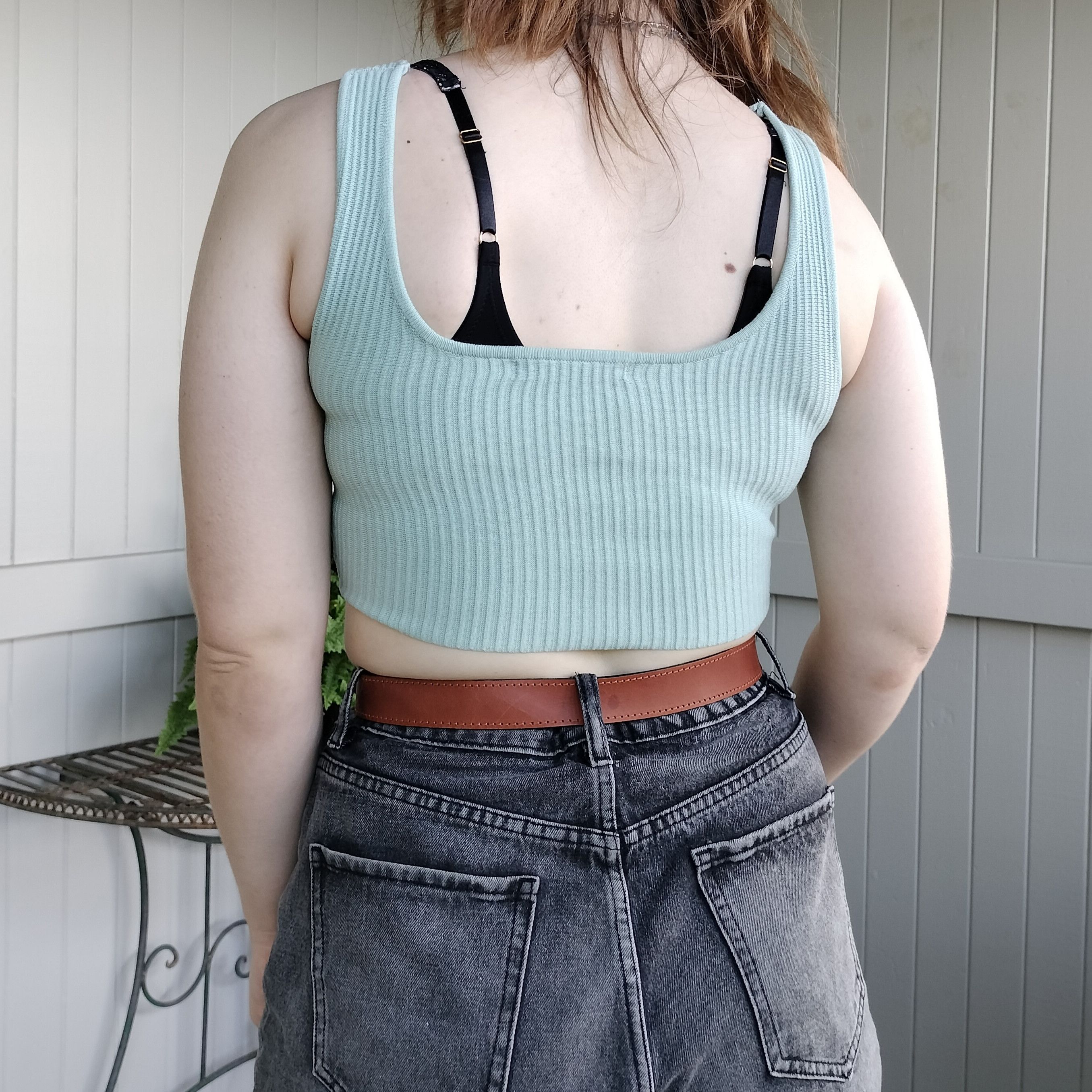 Other Supre mint green knit ribbed sleeveless fitted crop top Size M / US 6-8 / IT 42-44 - 2 Thumbnail