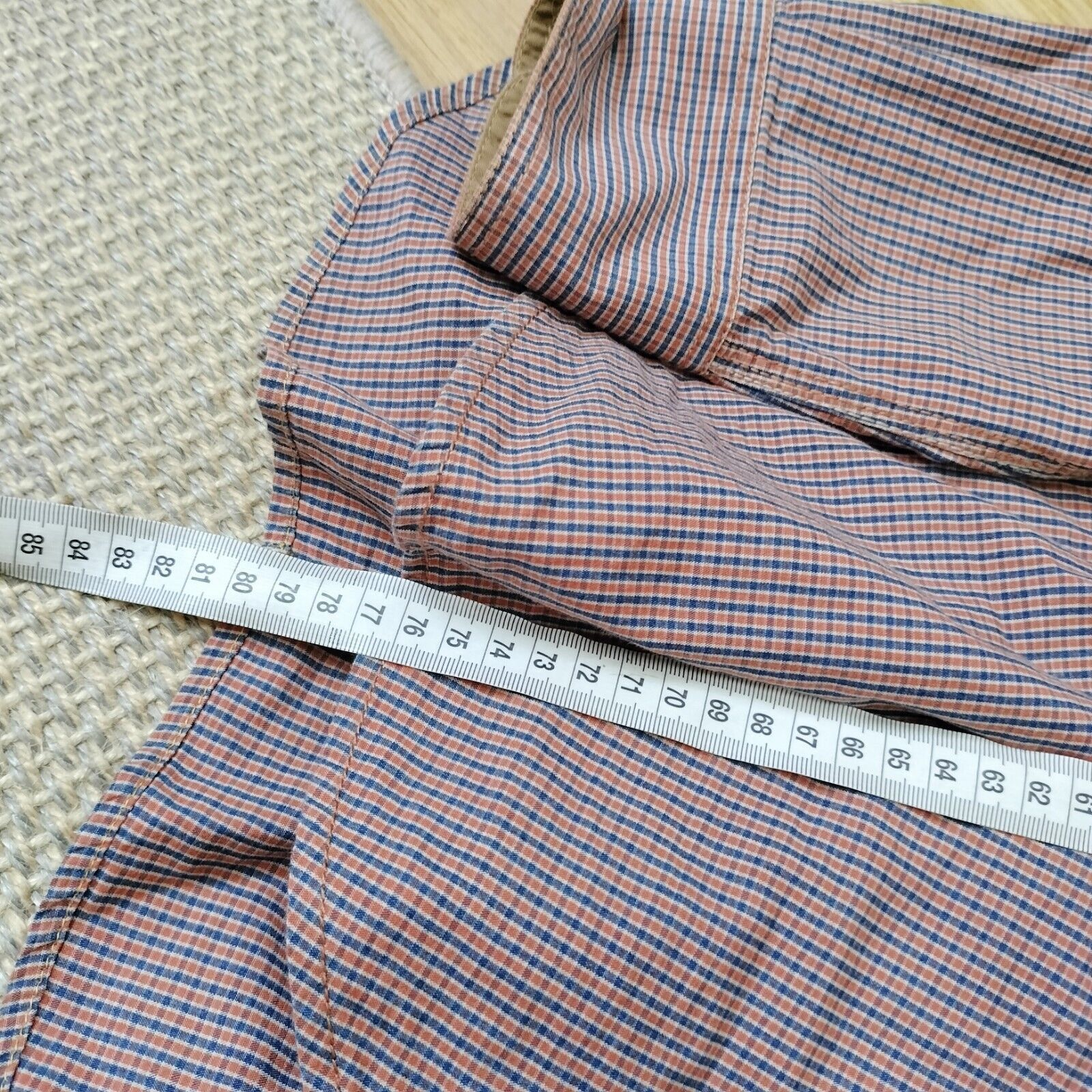 Designer × French Connection French Connection Shirt Orange Gingham Check Button Up Size US S / EU 44-46 / 1 - 10 Thumbnail