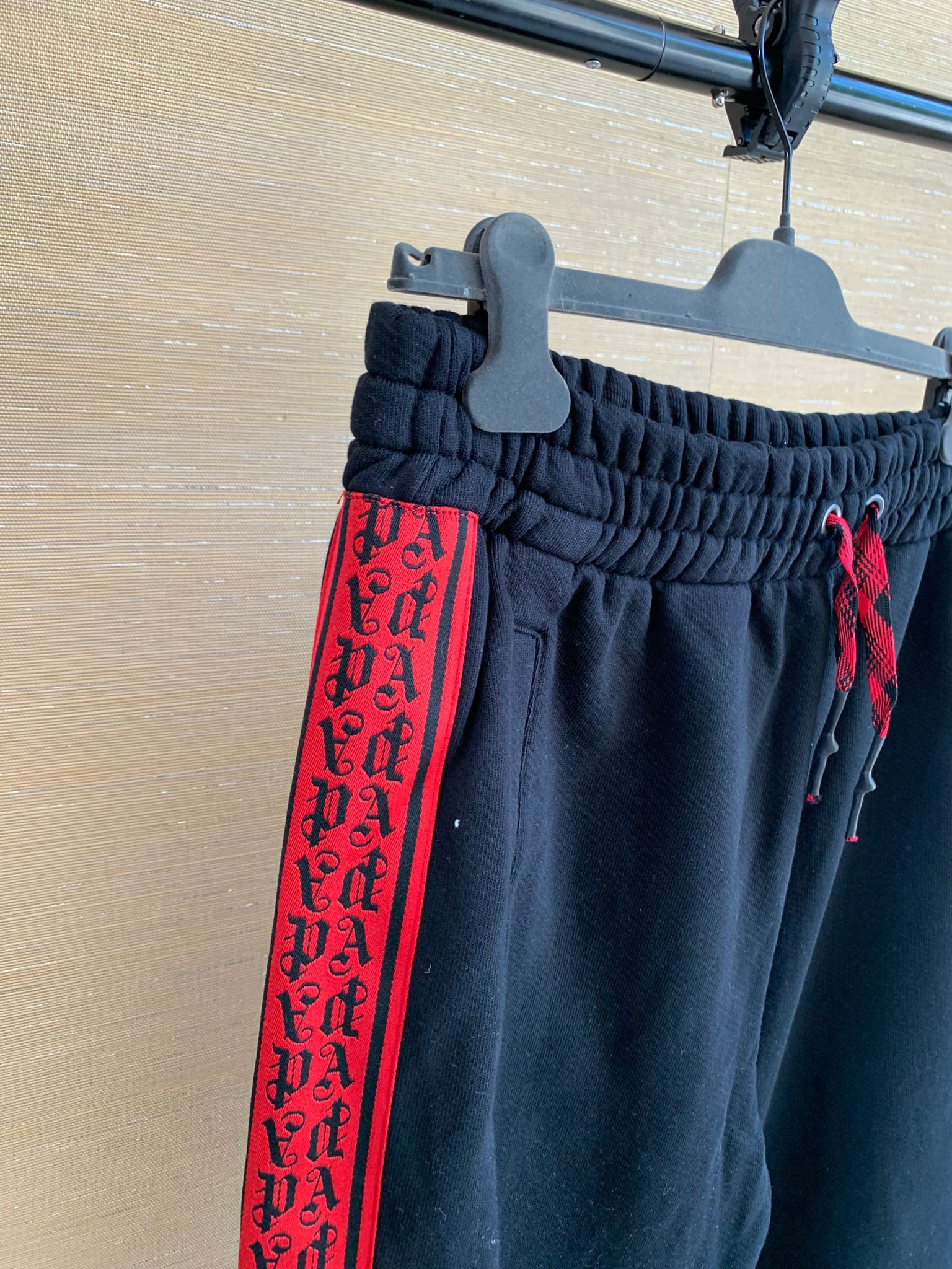Palm Angels o1rshd1 Side Tape Logo Jogger Pants / Sweat Pants in Black Size US 38 / EU 54 - 6 Thumbnail