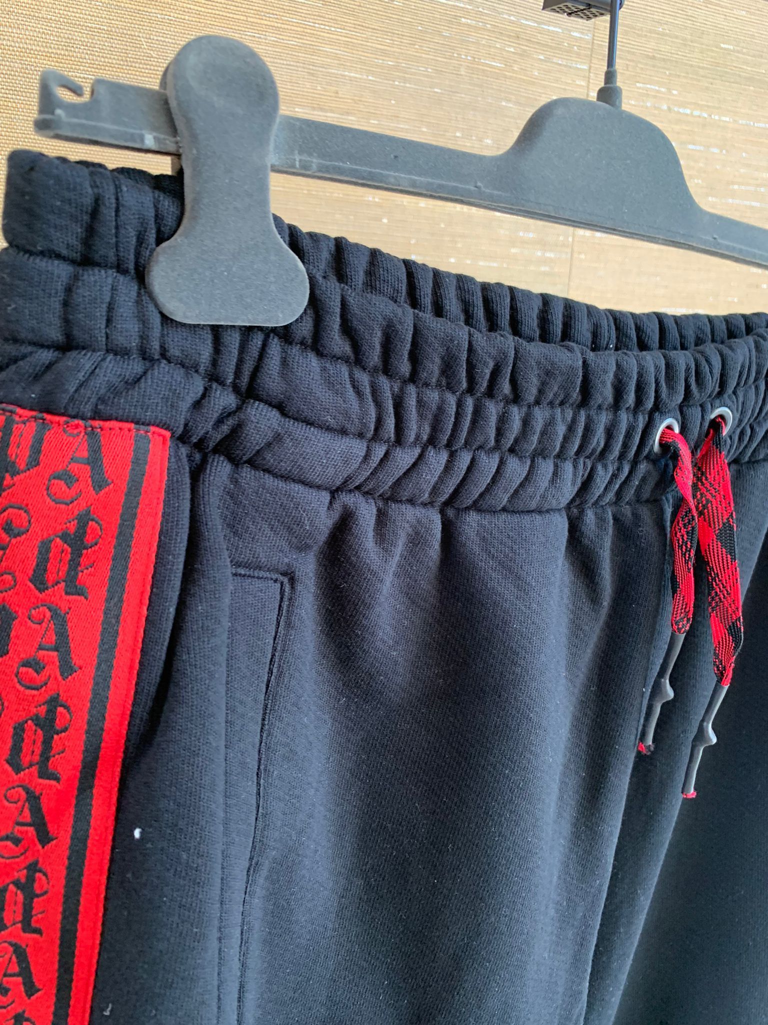Palm Angels o1rshd1 Side Tape Logo Jogger Pants / Sweat Pants in Black Size US 38 / EU 54 - 5 Thumbnail
