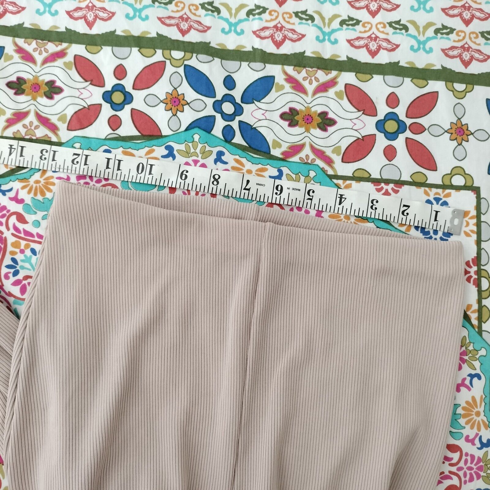 Designer × Other UK Missguided Pants Trousers Stone High Waist Flare Knit Tall Size 27" / US 4 / IT 40 - 7 Thumbnail