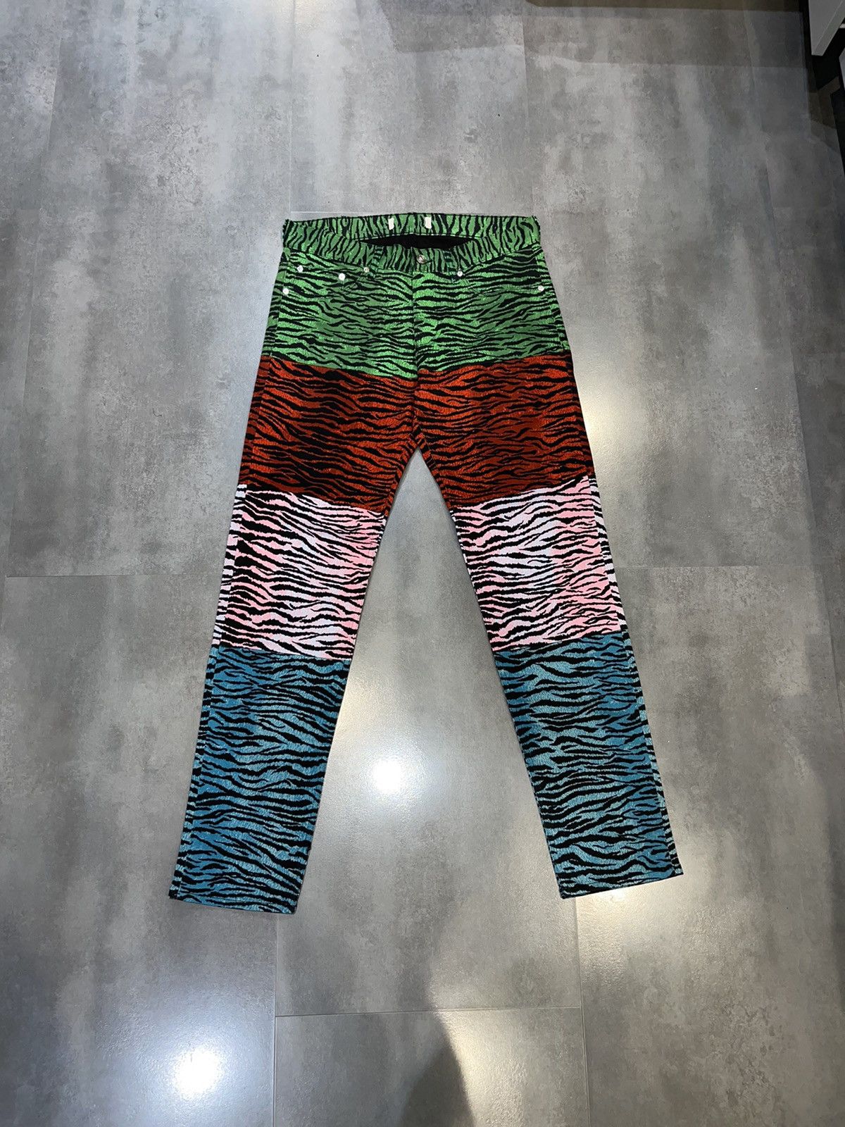 Kenzo FW16 Kenzo Jungle All Over Printed Multicolor Denim Pants Size US 30 / EU 46 - 1 Thumbnail