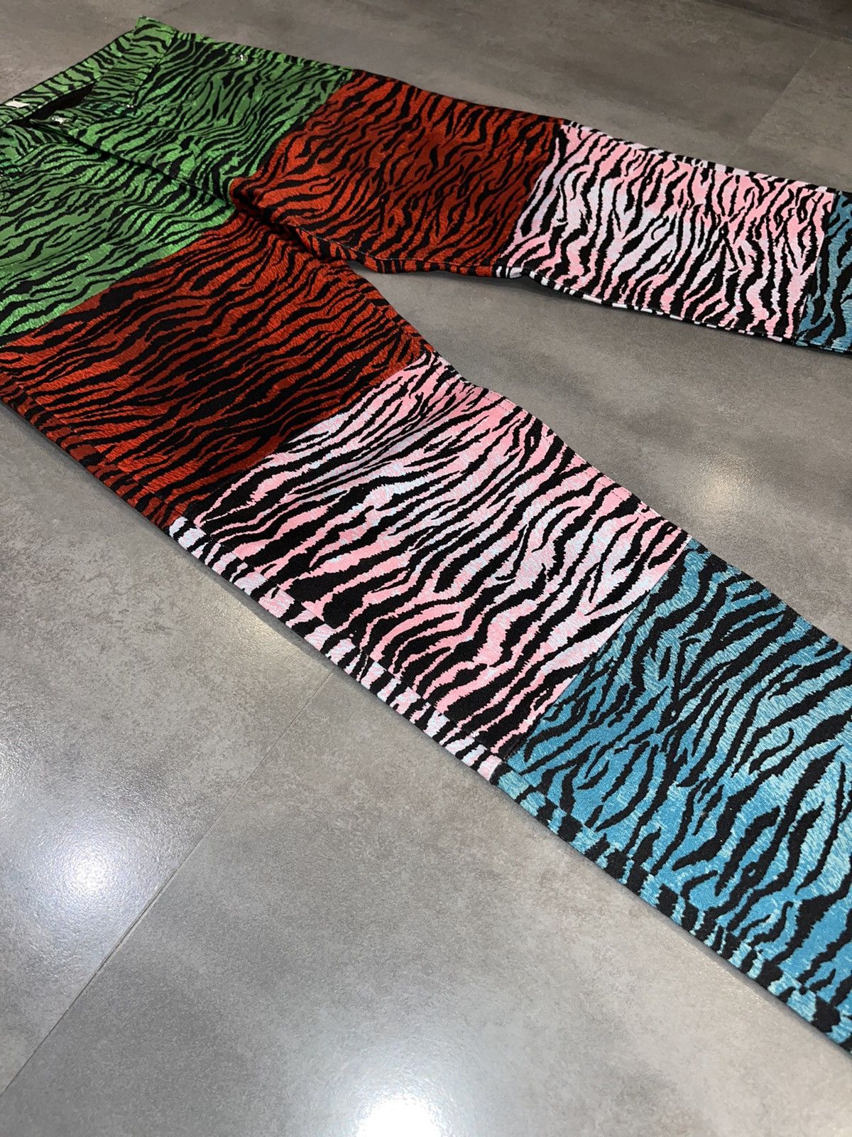 Kenzo FW16 Kenzo Jungle All Over Printed Multicolor Denim Pants Size US 30 / EU 46 - 10 Thumbnail
