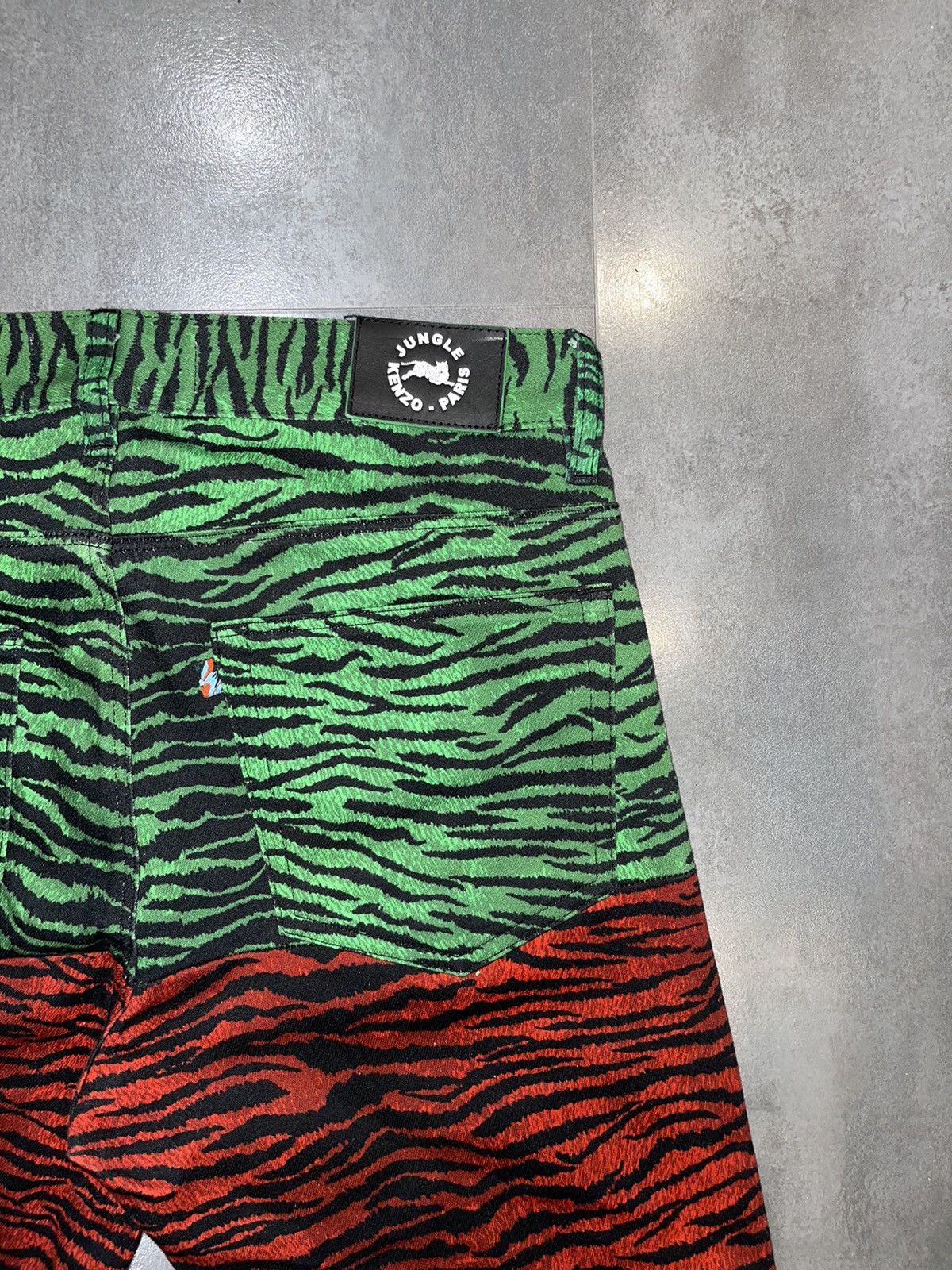 Kenzo FW16 Kenzo Jungle All Over Printed Multicolor Denim Pants Size US 30 / EU 46 - 8 Thumbnail