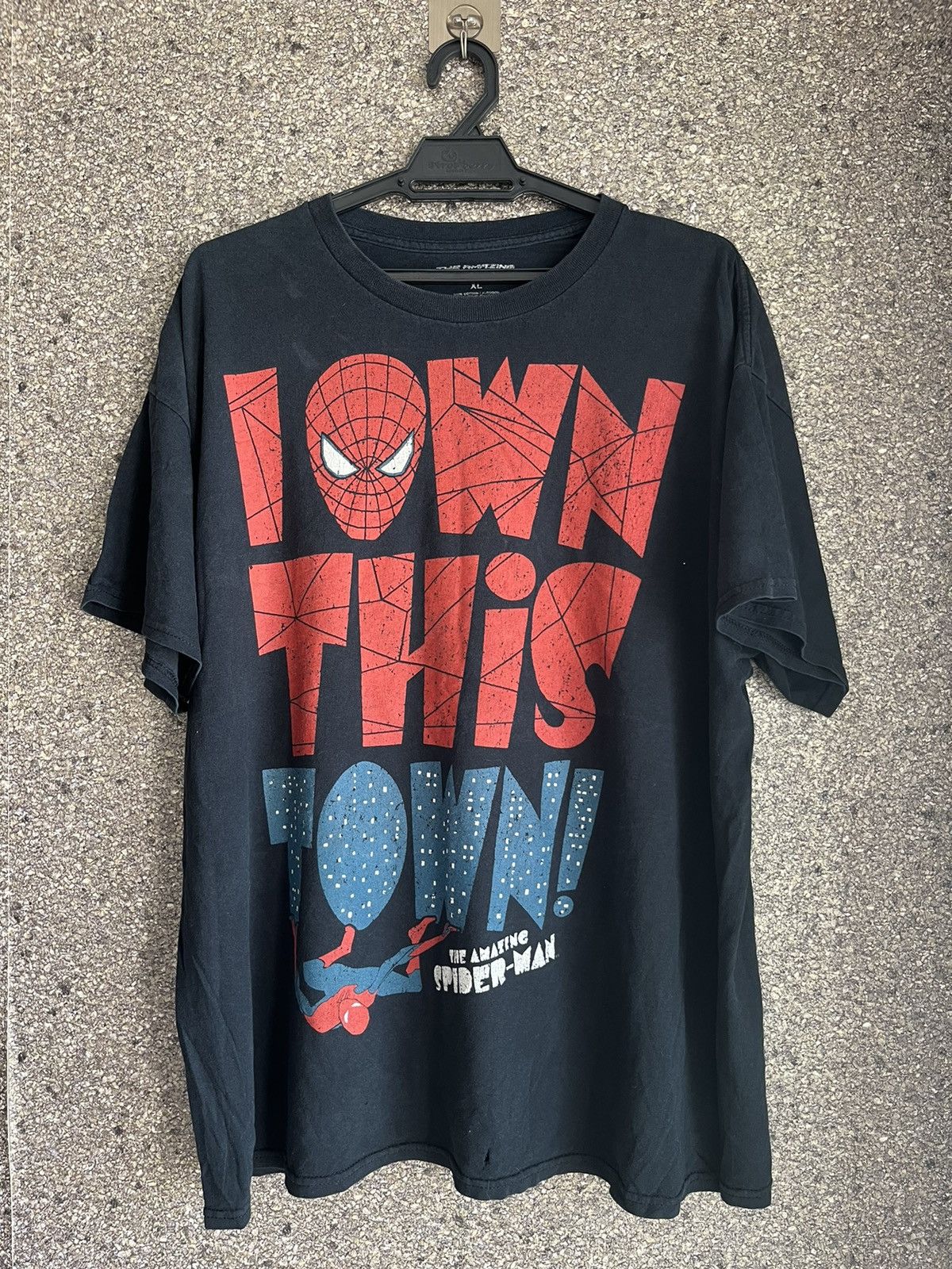 image of Vintage Spiderman Ft39 in Black, Men's (Size XL)