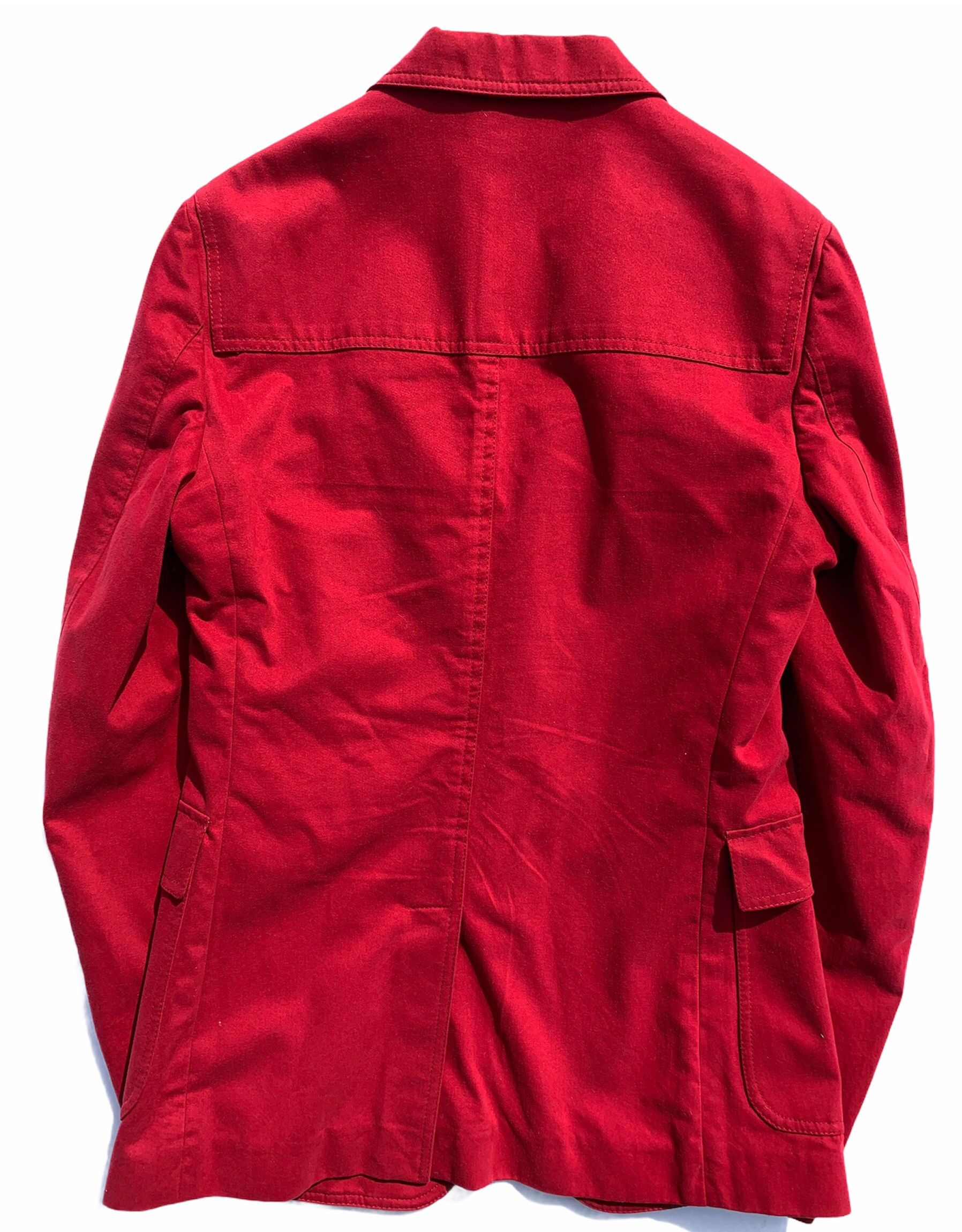 Gucci Gucci 2 Button Red Blazer Jacket Size 44R - 2 Thumbnail