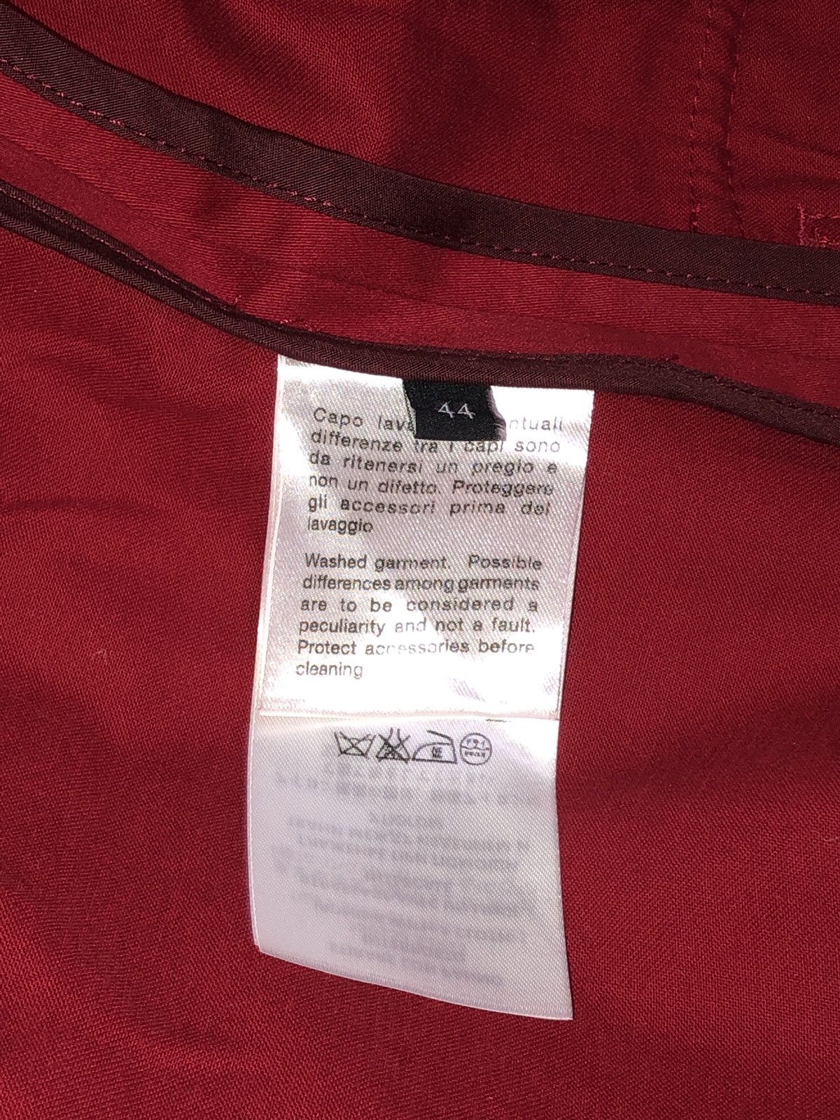 Gucci Gucci 2 Button Red Blazer Jacket Size 44R - 7 Thumbnail