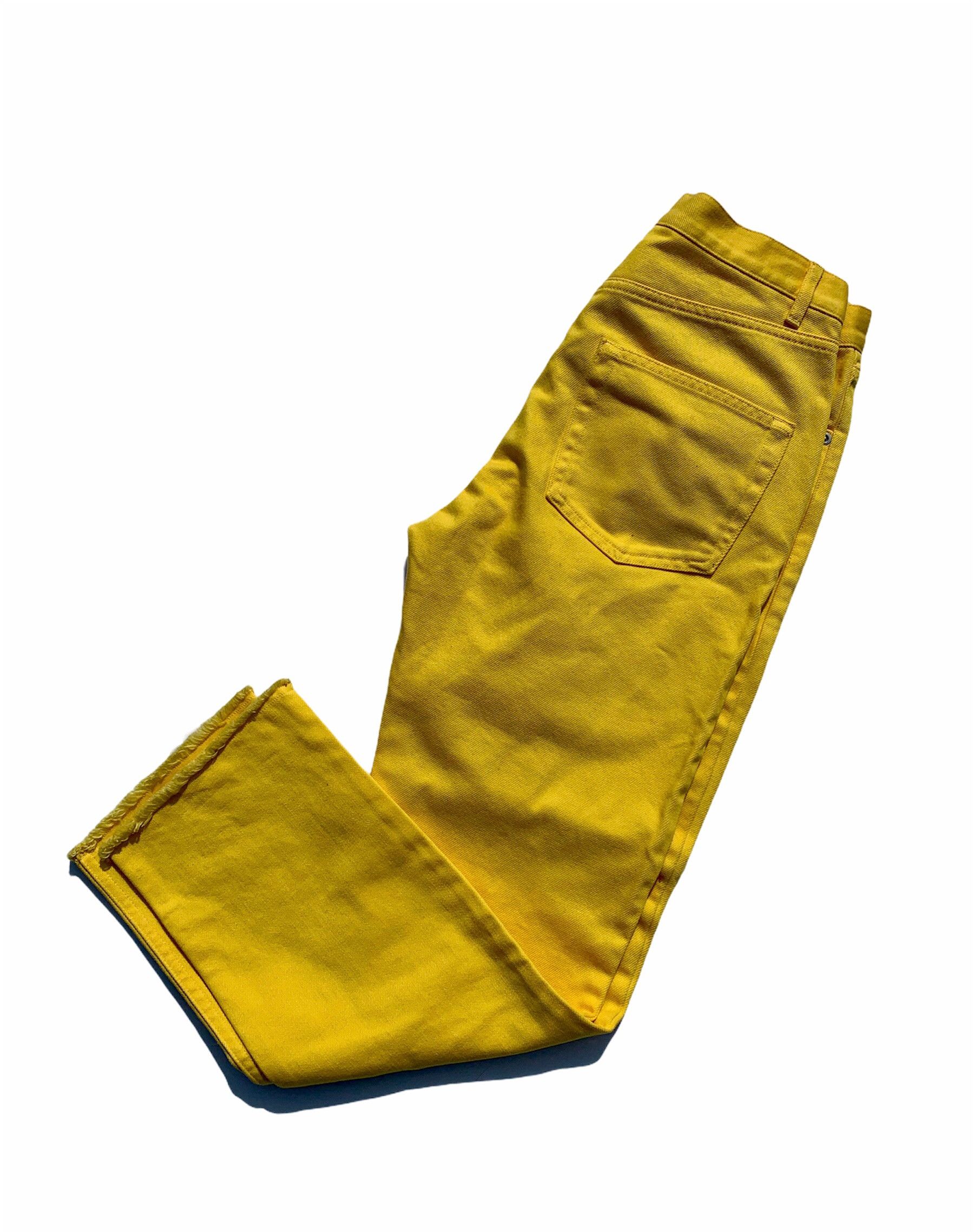 Celine Celine Rare Phoebe Philo Era Yellow Straight Denim Jeans Size 25" / US 0 / IT 36 - 5 Thumbnail