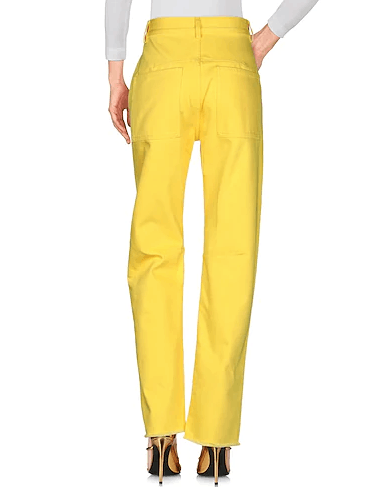 Celine Celine Rare Phoebe Philo Era Yellow Straight Denim Jeans Size 25" / US 0 / IT 36 - 3 Thumbnail