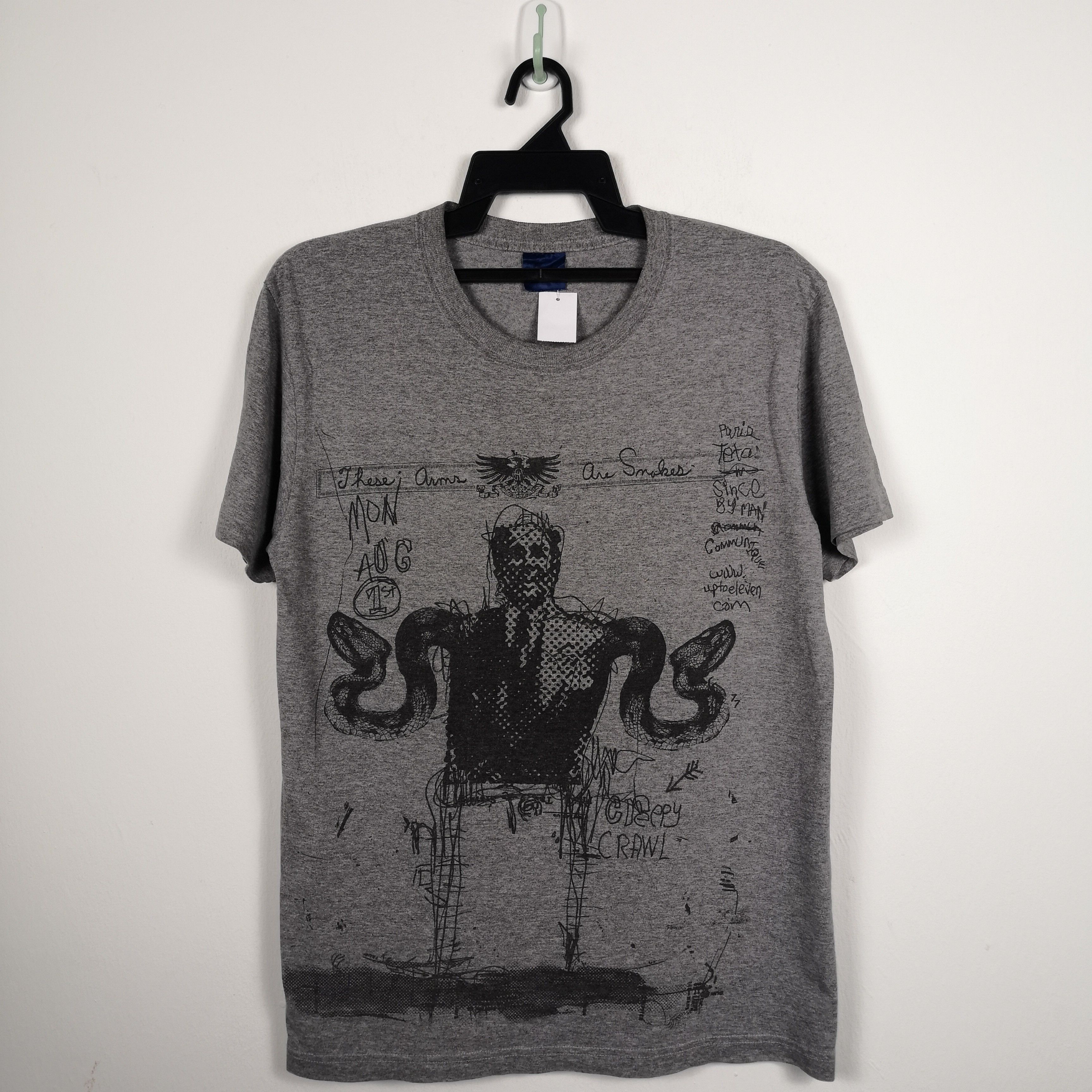 Japanese Brand Vintage Japanese Tees Credy Crawl T Shirt Human Snake Size US M / EU 48-50 / 2 - 2 Thumbnail