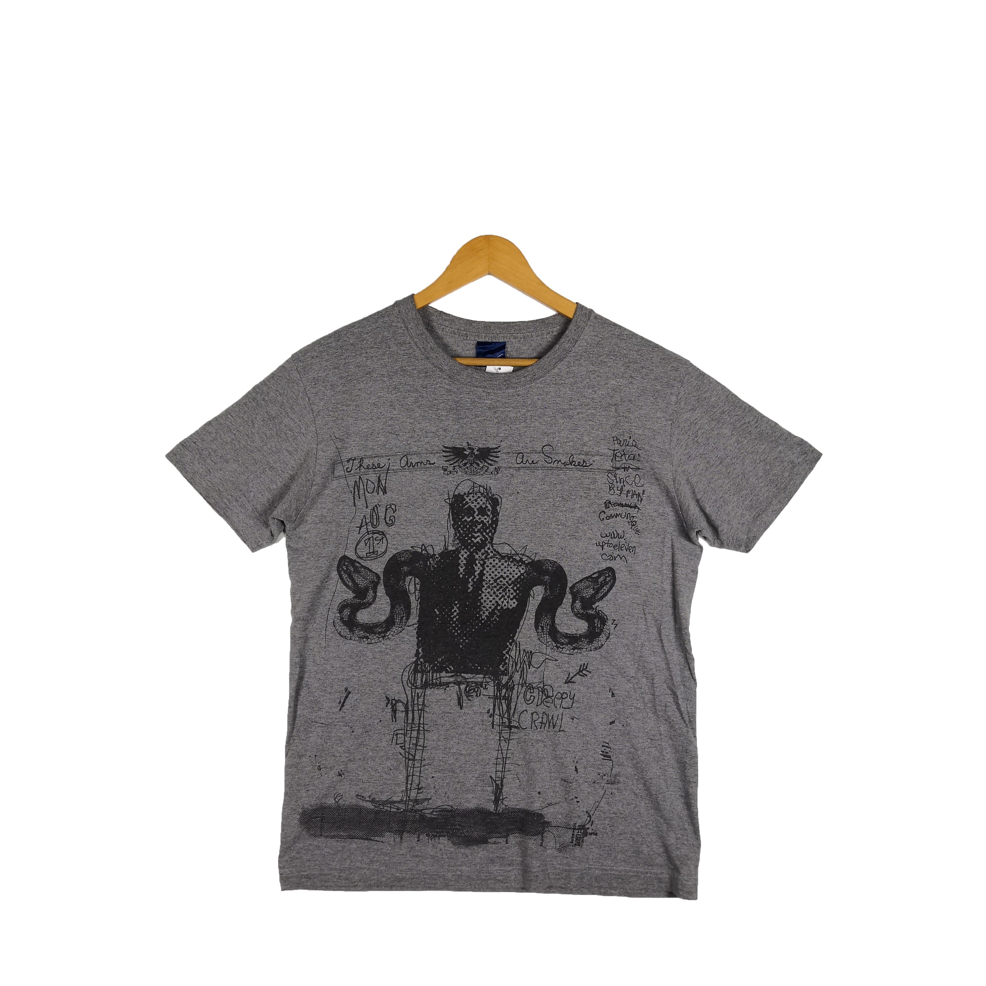 Japanese Brand Vintage Japanese Tees Credy Crawl T Shirt Human Snake Size US M / EU 48-50 / 2 - 1 Thumbnail