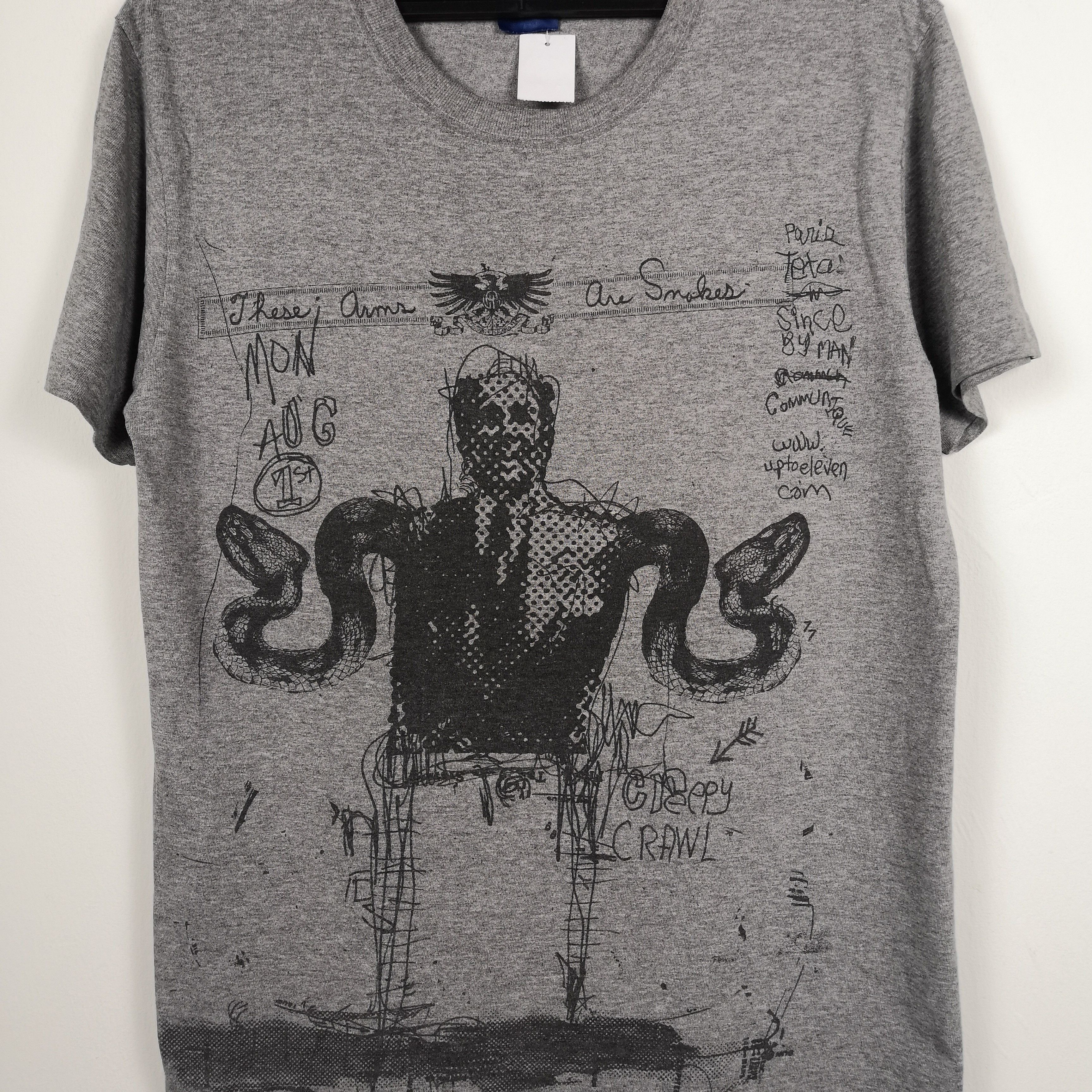 Japanese Brand Vintage Japanese Tees Credy Crawl T Shirt Human Snake Size US M / EU 48-50 / 2 - 5 Thumbnail