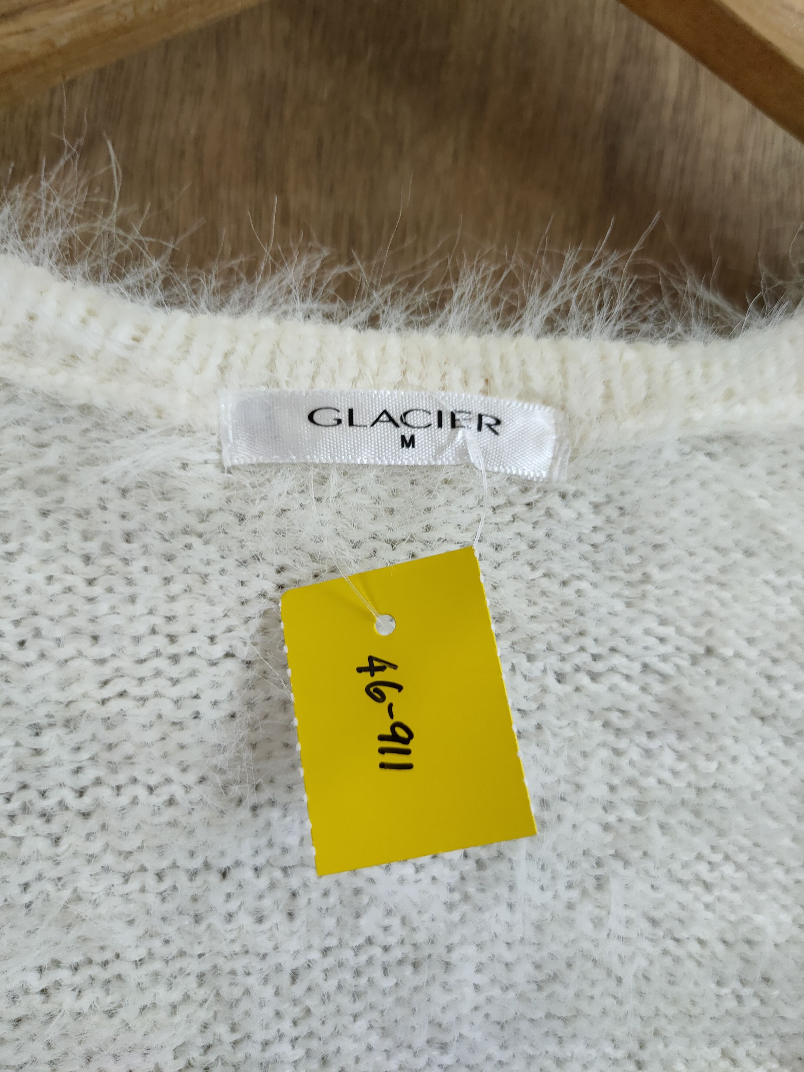 Japanese Brand D Glacier long Cardigan soft fur mohair shag shaggy #46-911 Size US M / EU 48-50 / 2 - 6 Thumbnail