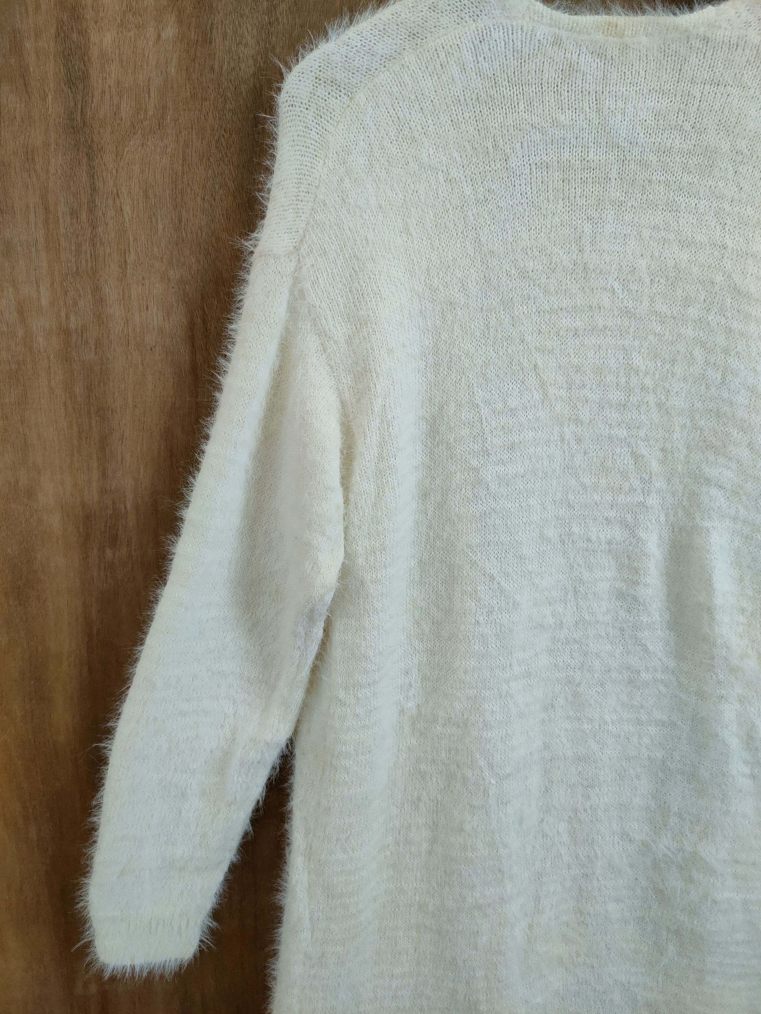 Japanese Brand D Glacier long Cardigan soft fur mohair shag shaggy #46-911 Size US M / EU 48-50 / 2 - 14 Thumbnail