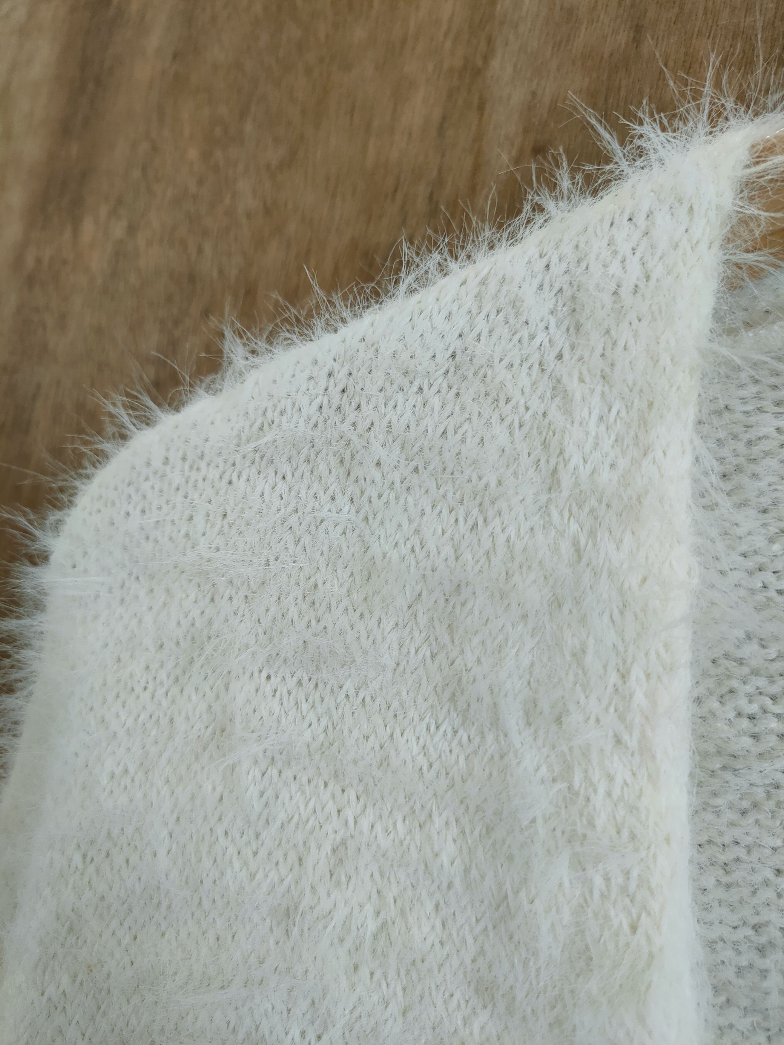 Japanese Brand D Glacier long Cardigan soft fur mohair shag shaggy #46-911 Size US M / EU 48-50 / 2 - 7 Thumbnail