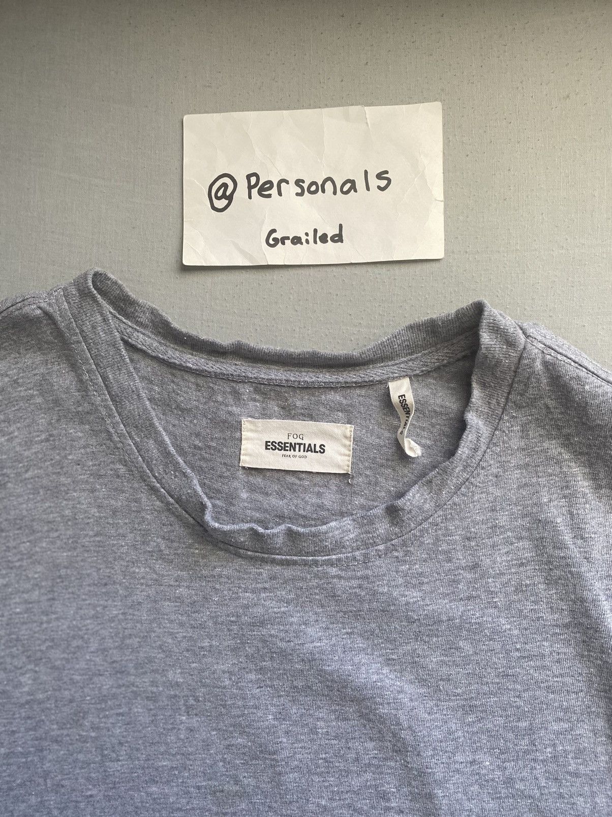 FOG × Fear of God OG Fear of God Essentials Graphic Tee Grey Medium Size US M / EU 48-50 / 2 - 9 Thumbnail