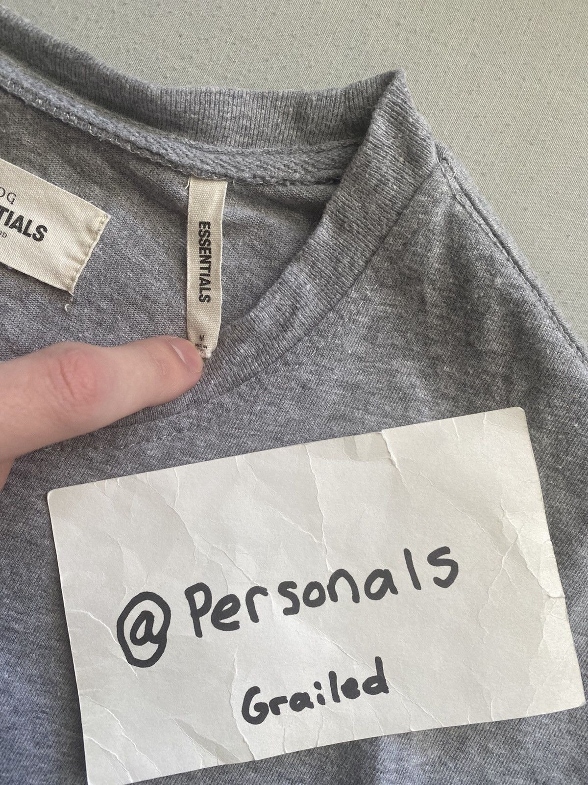 FOG × Fear of God OG Fear of God Essentials Graphic Tee Grey Medium Size US M / EU 48-50 / 2 - 10 Thumbnail