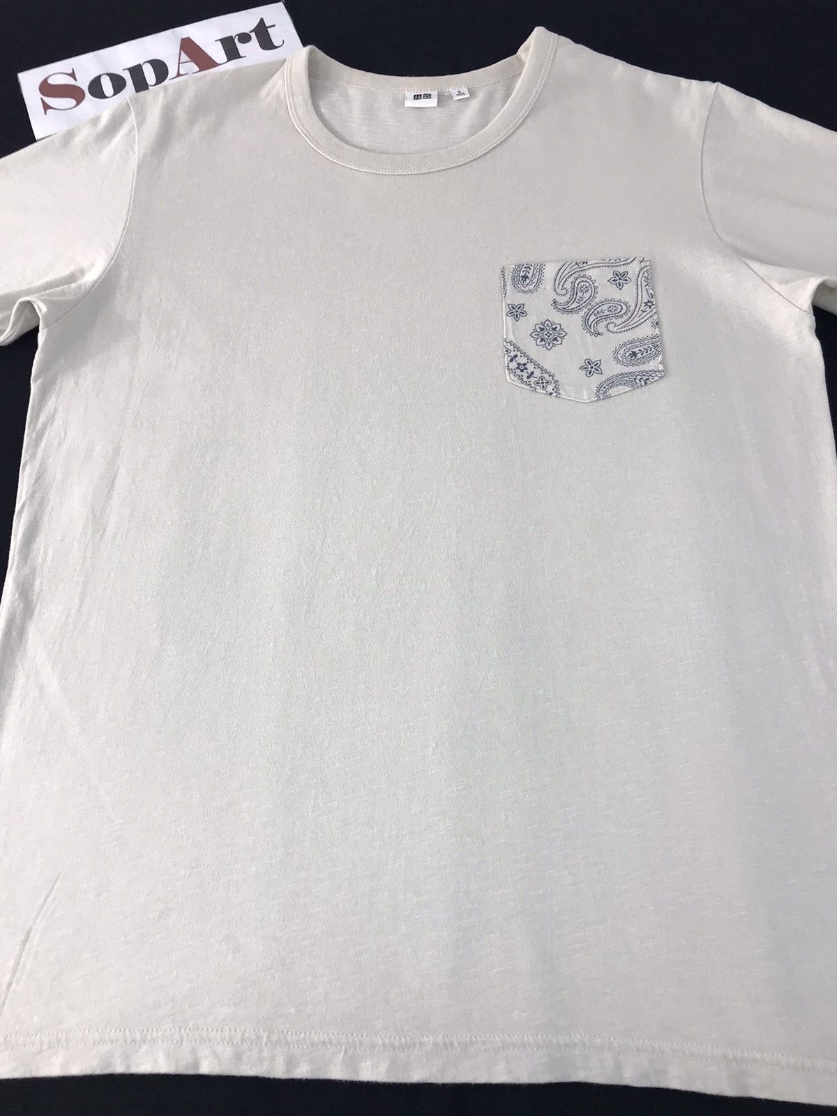 Uniqlo Uniqlo Singgle Pocket Paisley Art design Tee Size US M / EU 48-50 / 2 - 3 Thumbnail