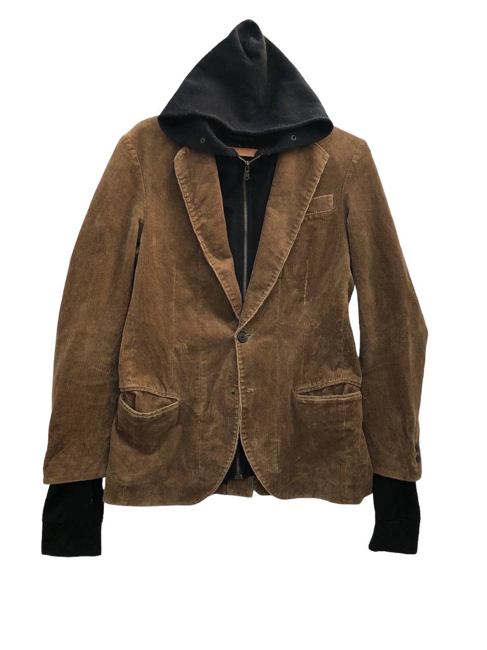 Golden Goose VINTAGE GOLDEN GOOSE CORDUROY JACKET WITH HOODIE Size US S / EU 44-46 / 1 - 1 Thumbnail