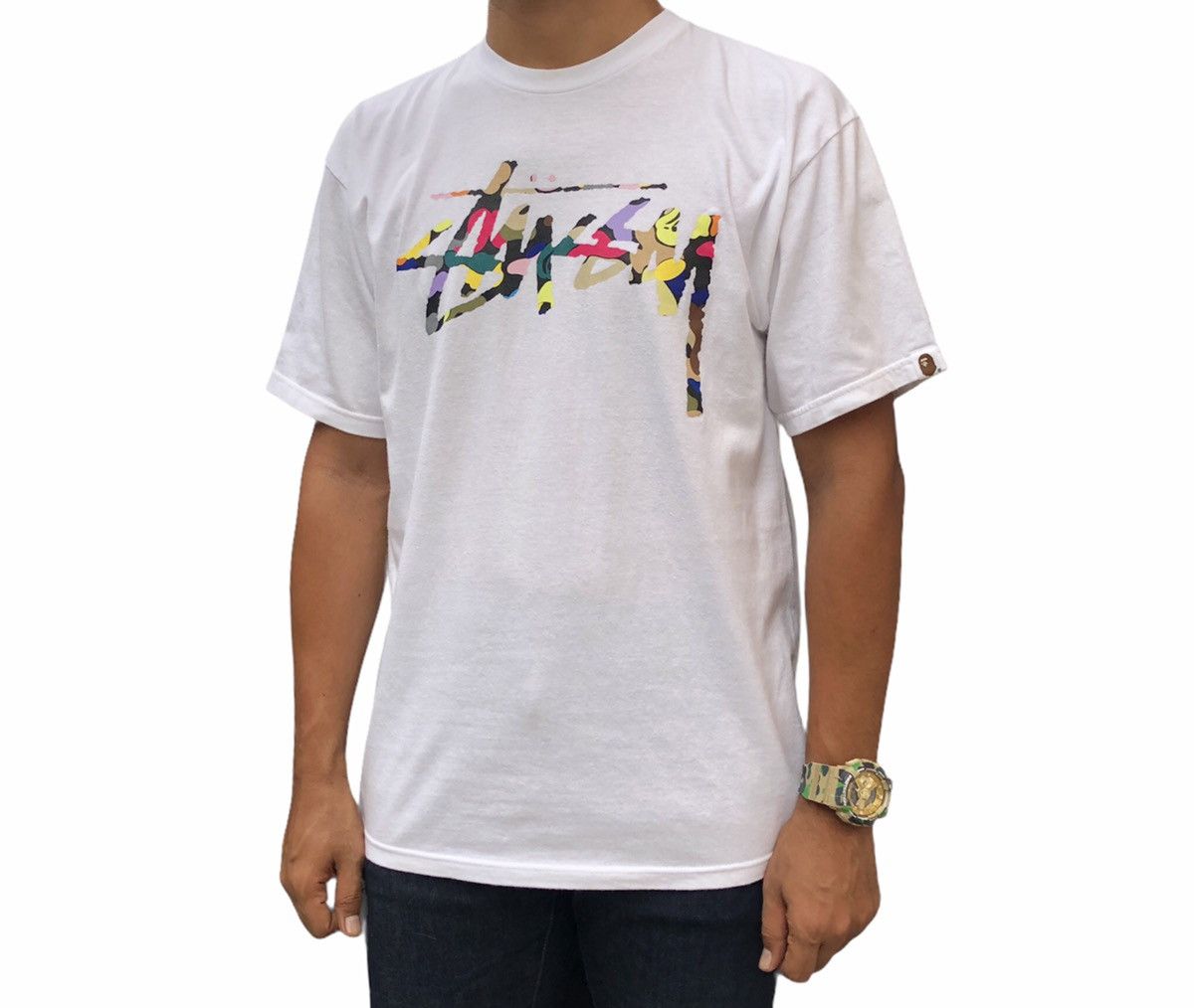 Bape × Stussy OG Bape x Stussy 30th Anniversary MultiCamo Tee Size US M / EU 48-50 / 2 - 3 Thumbnail