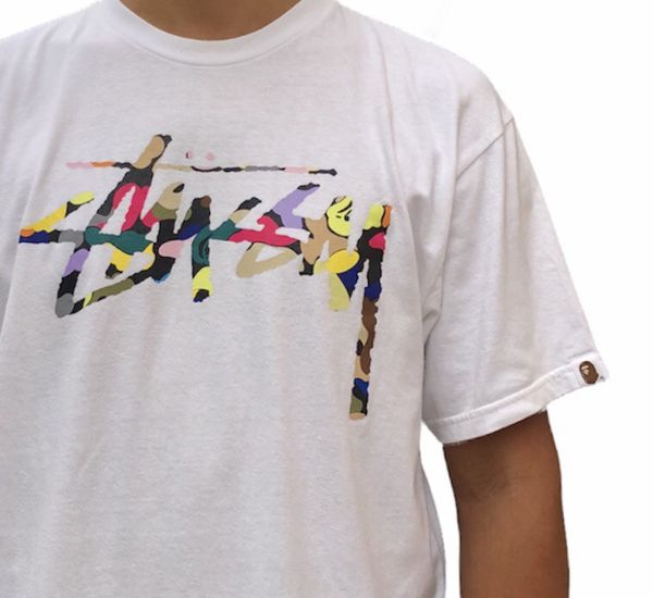 Bape OG Bape x Stussy 30th Anniversary MultiCamo Tee | Grailed