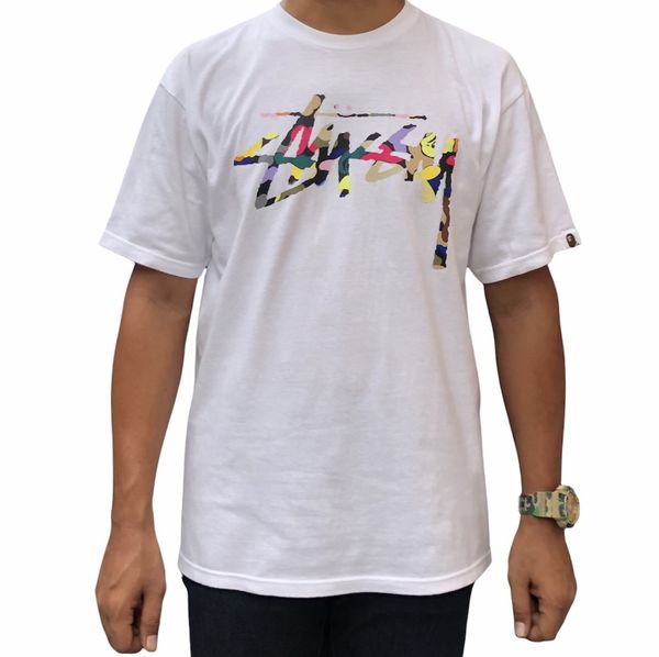 Bape OG Bape x Stussy 30th Anniversary MultiCamo Tee | Grailed