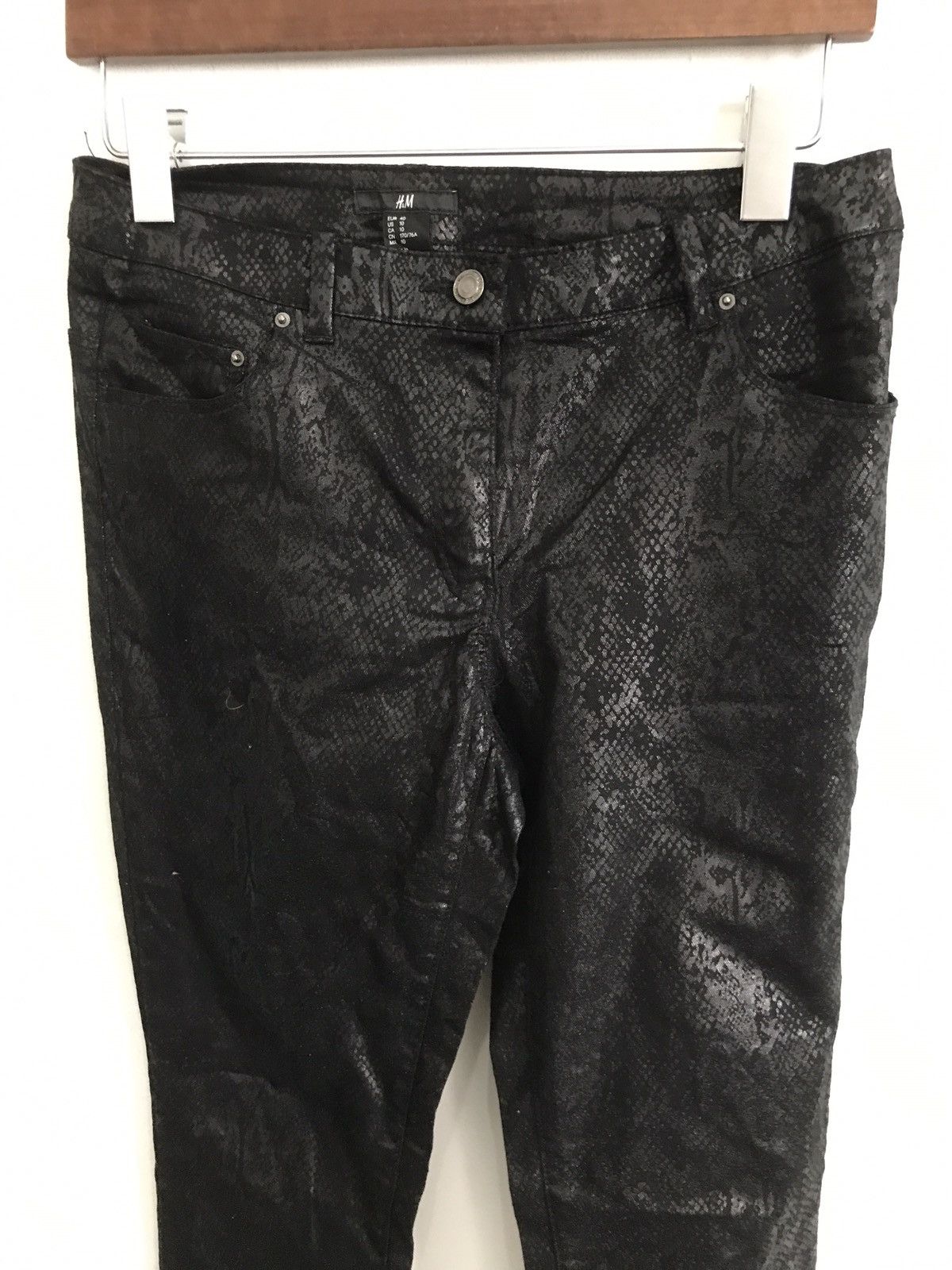 H&M H&M Snake Skin Printed Design Skinny Jeans Waist 29" Size US 29 - 1 Thumbnail