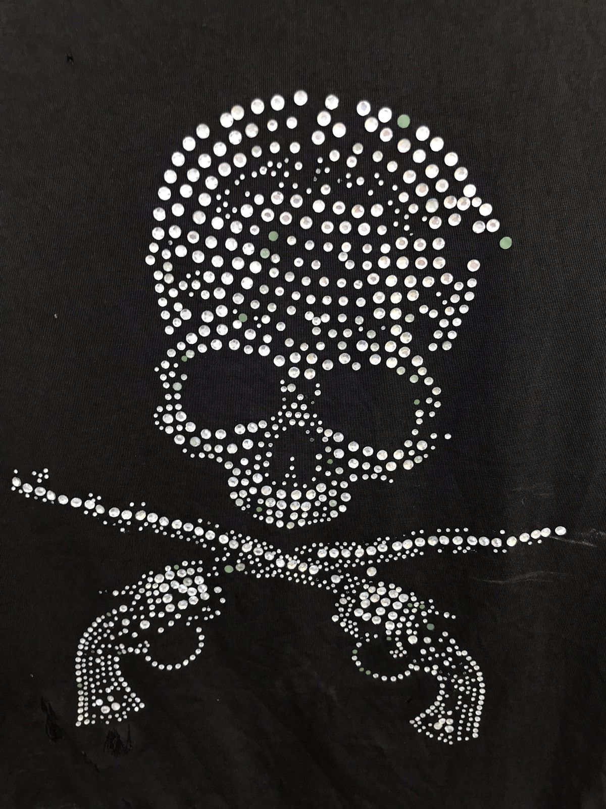 Mastermind Japan Mastermind Japan Swarovski Crystal Skull Cross Gun Logo Tee Size US XXS / EU 40 - 8 Thumbnail