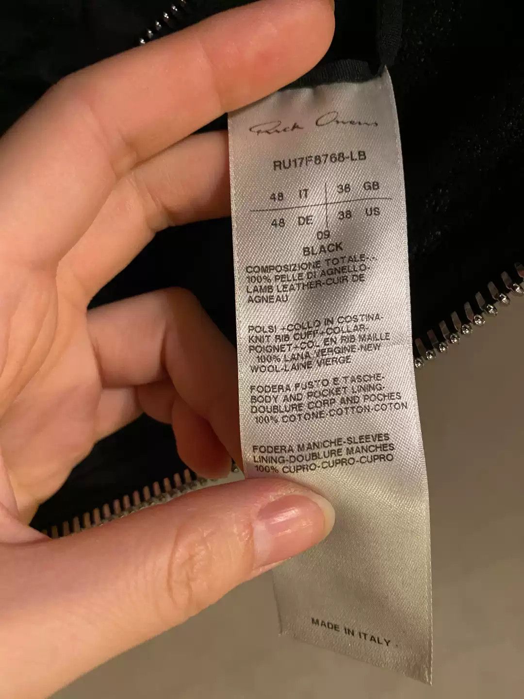 Rick Owens Rick owens jacket zippered jacket Size US M / EU 48-50 / 2 - 3 Thumbnail