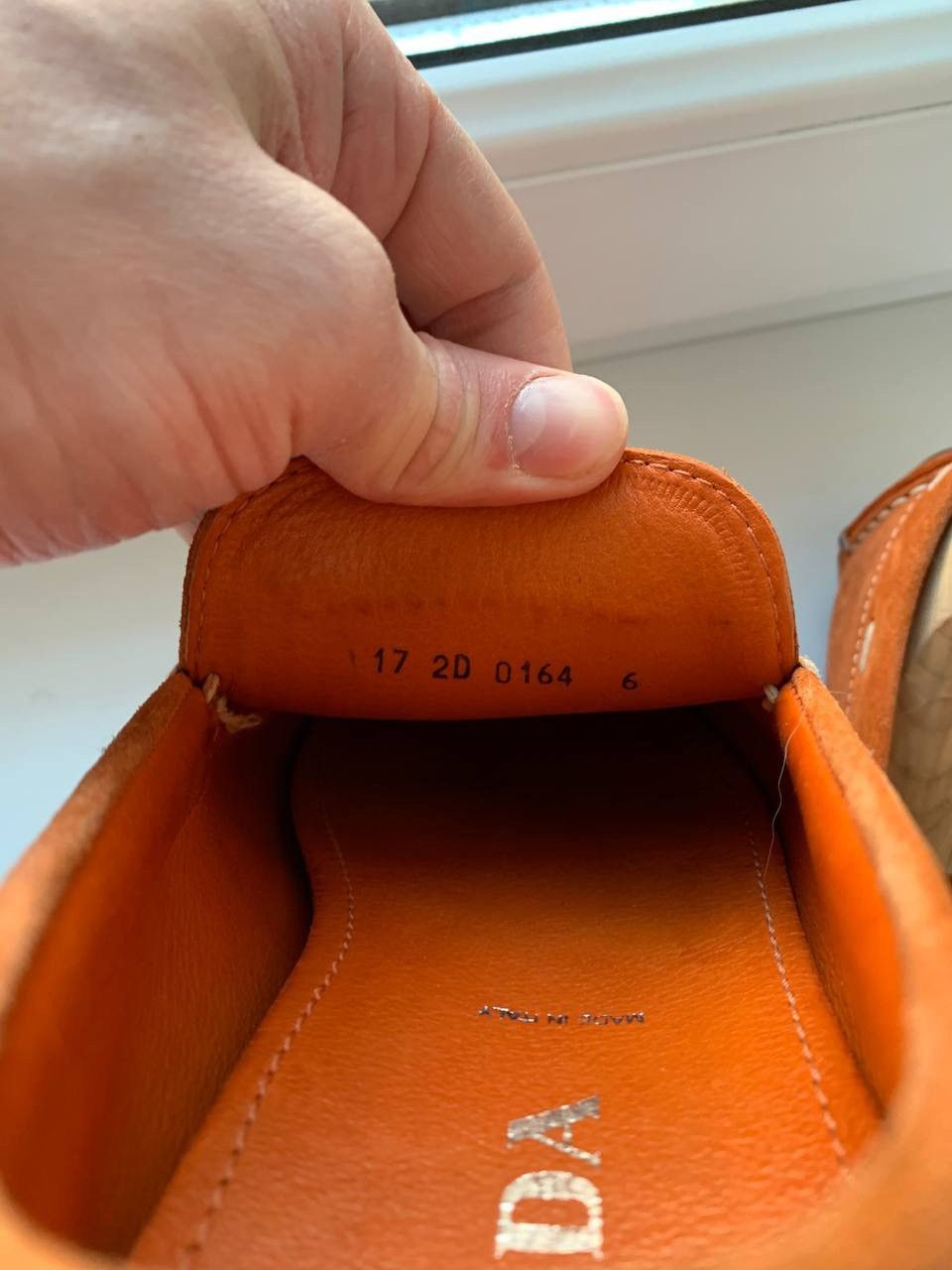 Prada leather loafers