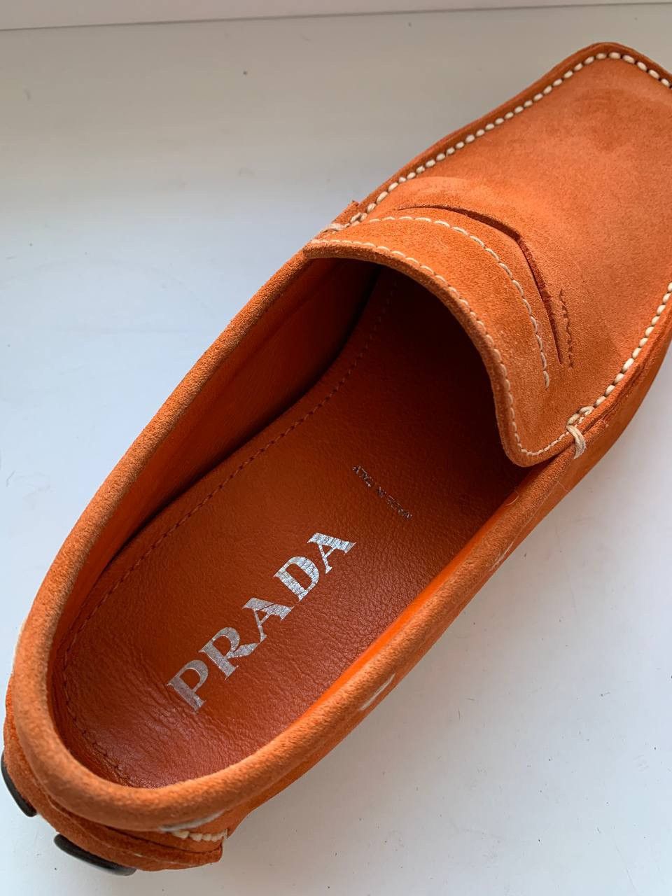Prada leather loafers