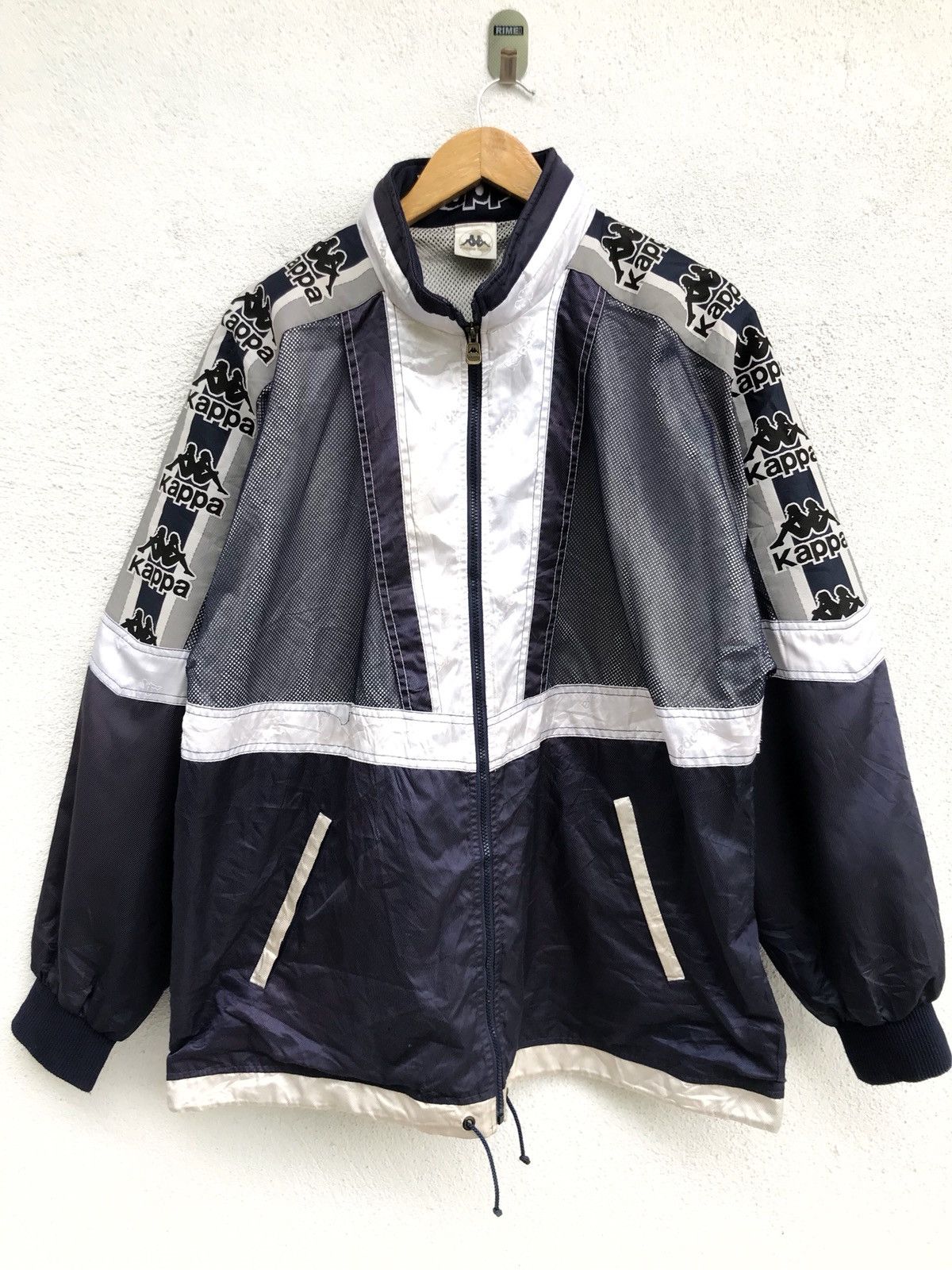 Kappa Kappa Big Logo Zipper Jacket Armpit 25.5”x32” Size US L / EU 52-54 / 3 - 1 Thumbnail
