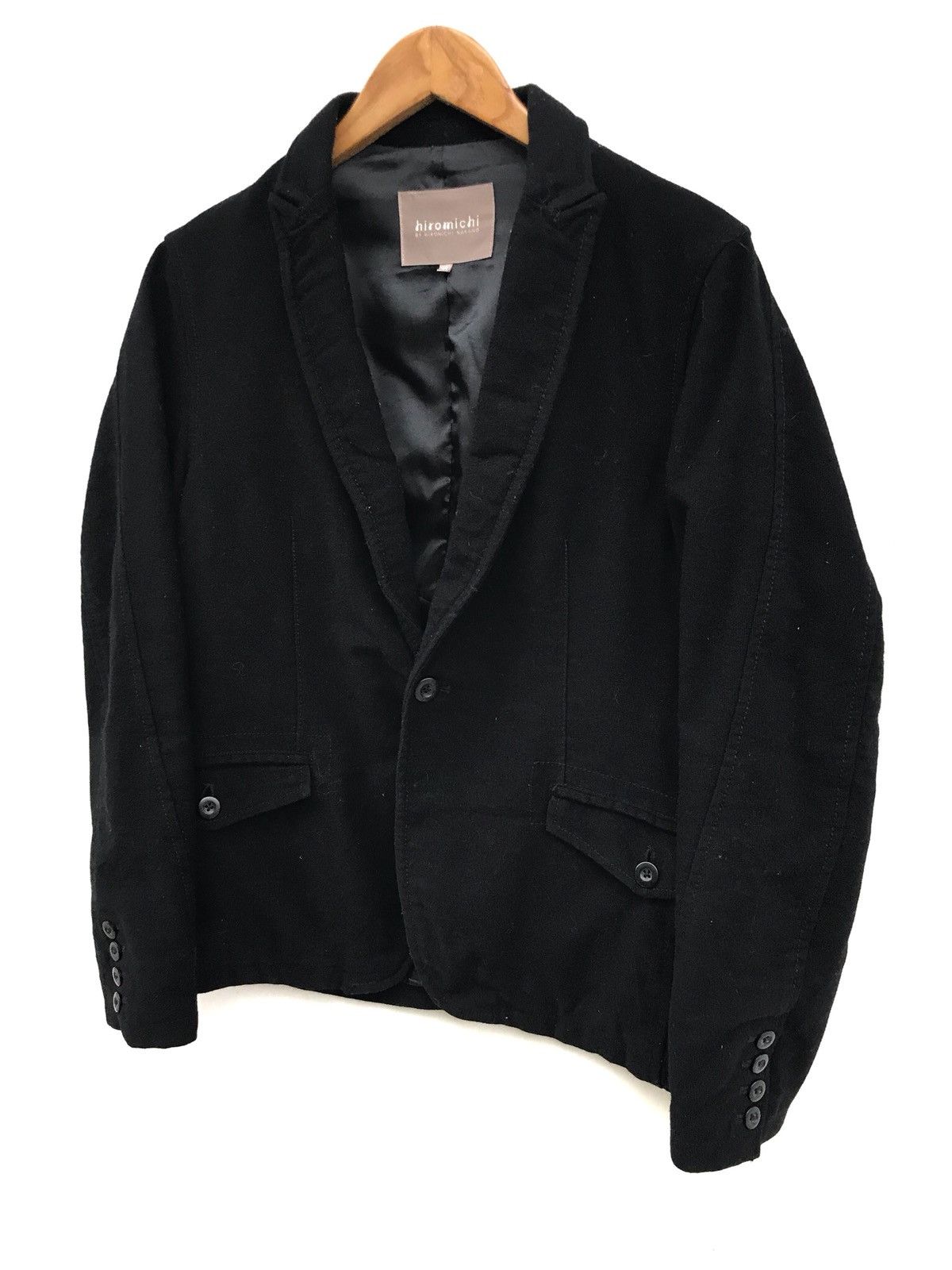 Japanese Brand Japanese Brand Hiromichi Nakano Wool Black Jacket Size US M / EU 48-50 / 2 - 3 Thumbnail
